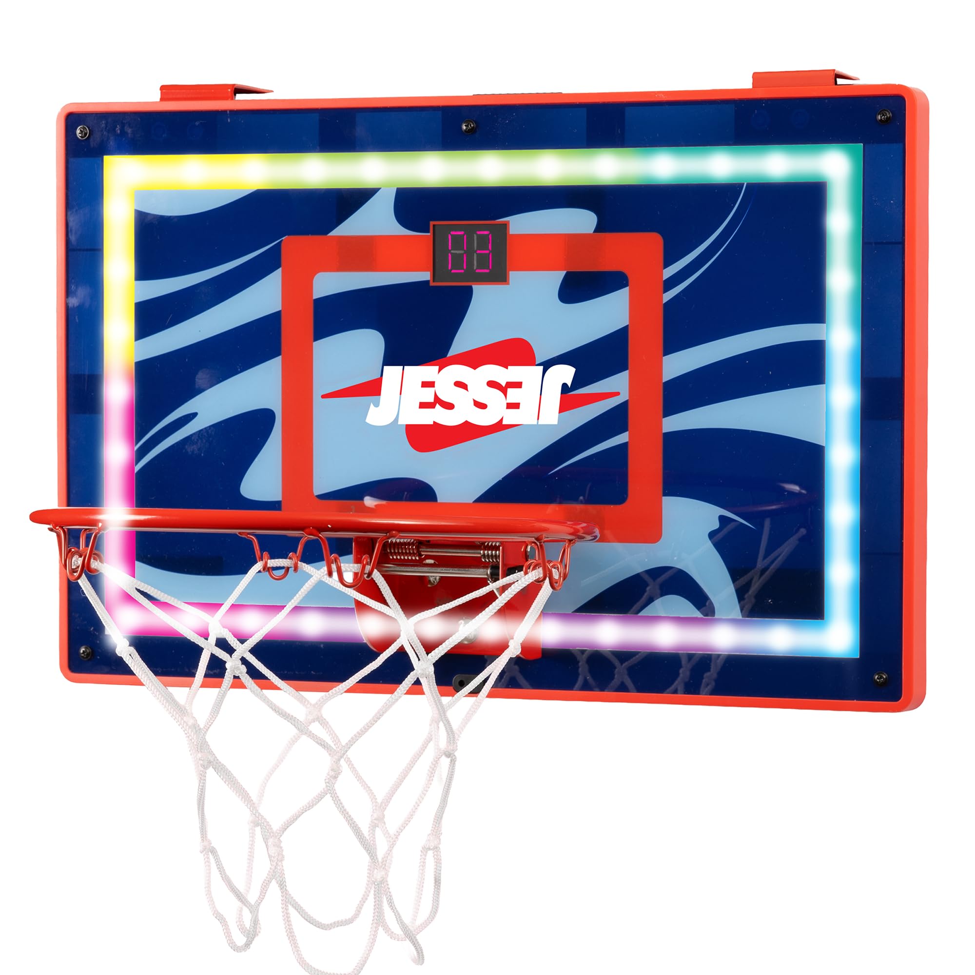Basketball Hoop with Balls | Fun Indoor Game for All Ages 6+, Gift for Kids, Children, Teens & Families, Bedroom & Playroom | Toy for Boys & Girls (Ceiling Hoop or Over The Door)