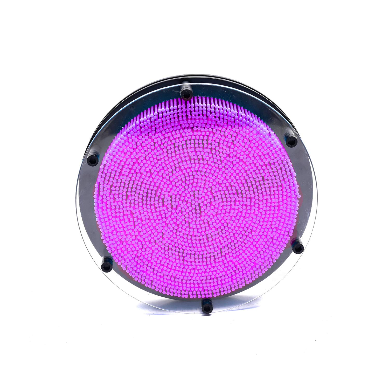 IRIS Classic 3-Dimensional Pin Art Board Toy for Sculptures - Pin Impression Toy - Pin Impression Hand Mold - Great Toy for Kids. Dimension : 18 cm X 18 cm X 6 cm (Purple)