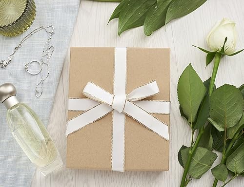 Miniatura 3 de MESHA 42 cajas de regalo de joyería con tapas, caja de joyería Kraft de 6 x 5 x 1, cajas de joyería marrón rellenas de algodón, caja de regalo para