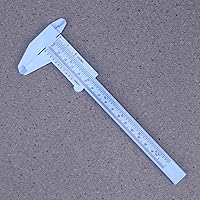 Vista 3 de Baluue Vernier Caliper - Calibrador pequeño de plástico métrico de 6 pulgadas, calibrador Vernier de plástico de doble escala, herramientas