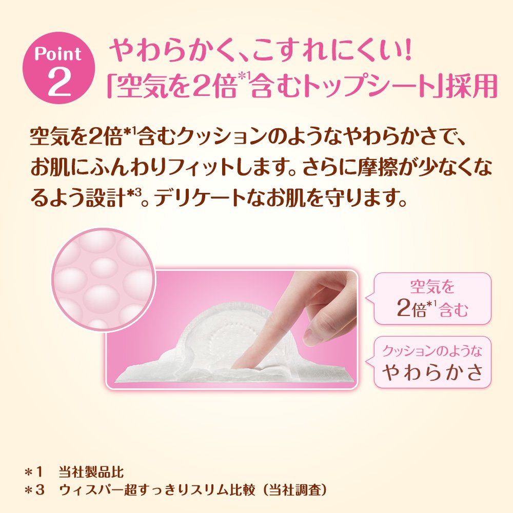 Amazon | ウィスパー ピュアはだ 多い日・夜用 羽つき 10コ入