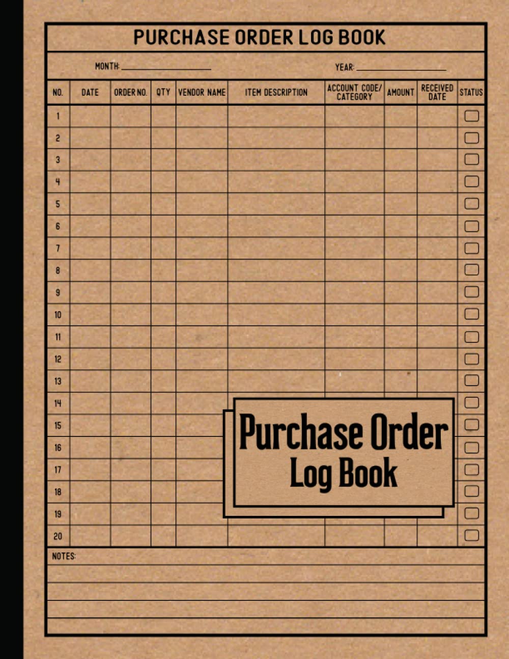 Buy Purchase Order Log Book Order Log Book. Simple Purchase Order
