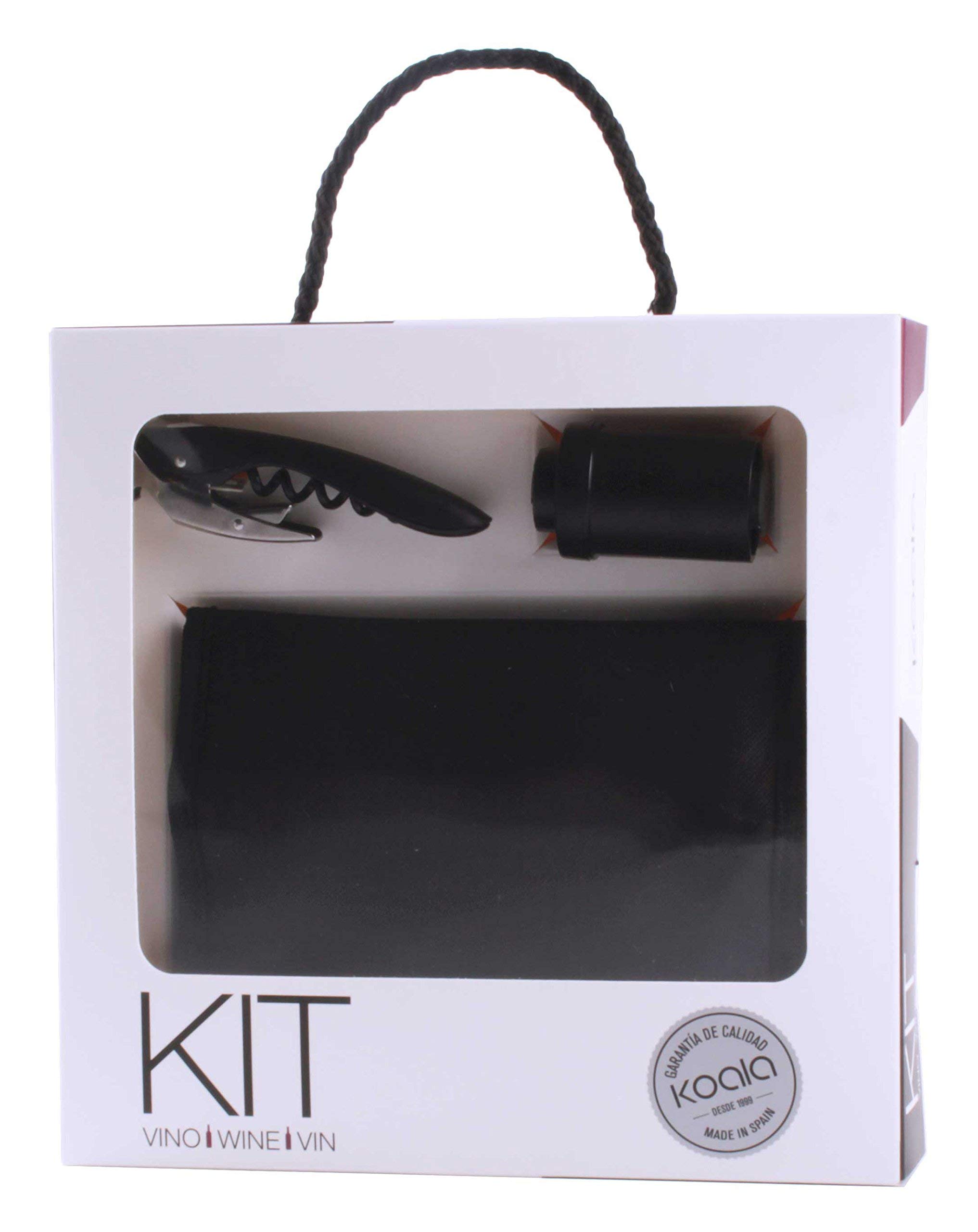 Koala Kit Vino - High Tech Corkscrew And Cooler Wrap And Vacuum Pump