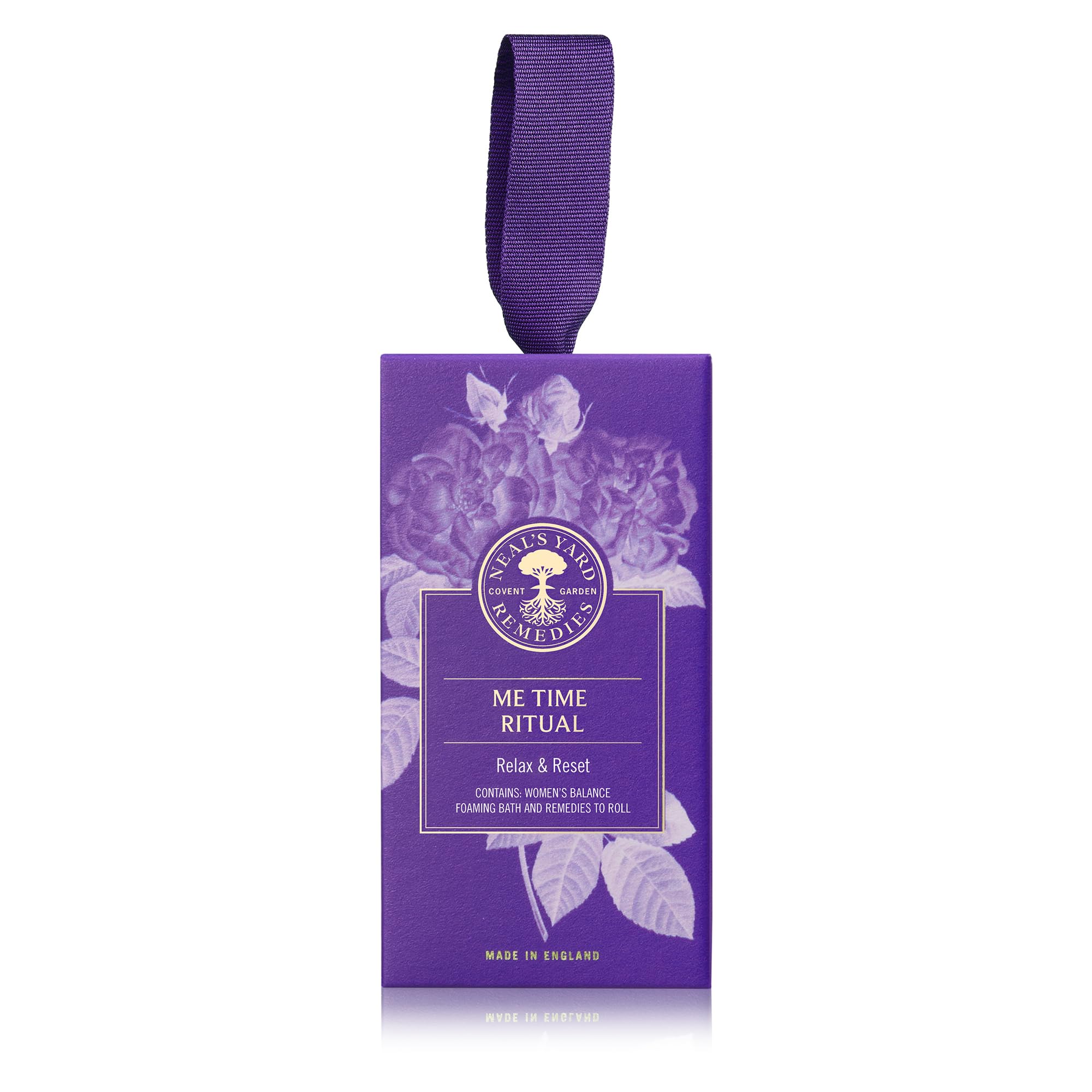 Neal's Yard Remedies Me Time Ritual Gift Set, Foaming Bath Wash & Remedies To Roll Women's Balance Oil, Vegan & Cruelty-Free, Set of 2