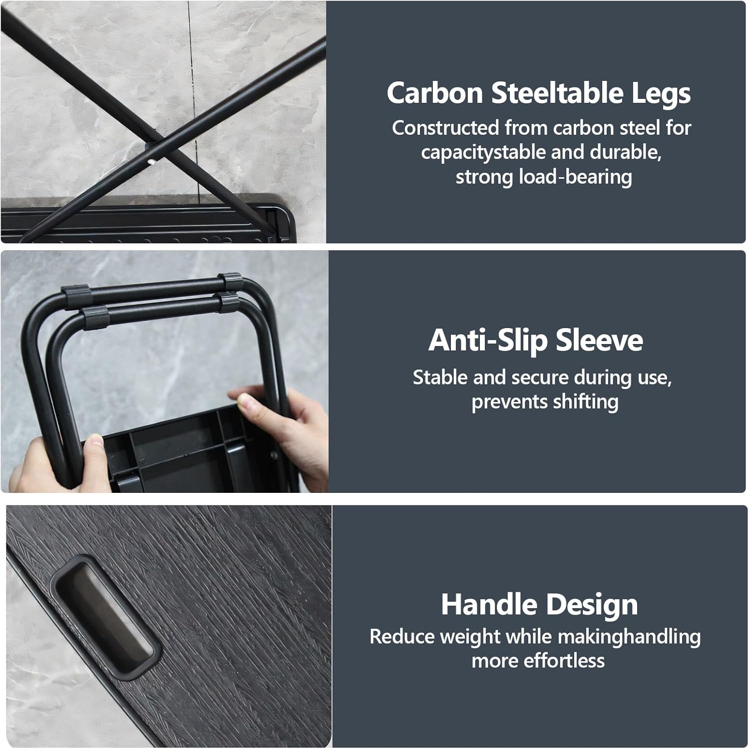 for Tesla Camping Portable Table Model Y Juniper Accessories 2020-2026 Rear Trunk Foldable Table Bucket Camping Travel Hiking Picnic BBQ Fishing Beach Folding Table Desk