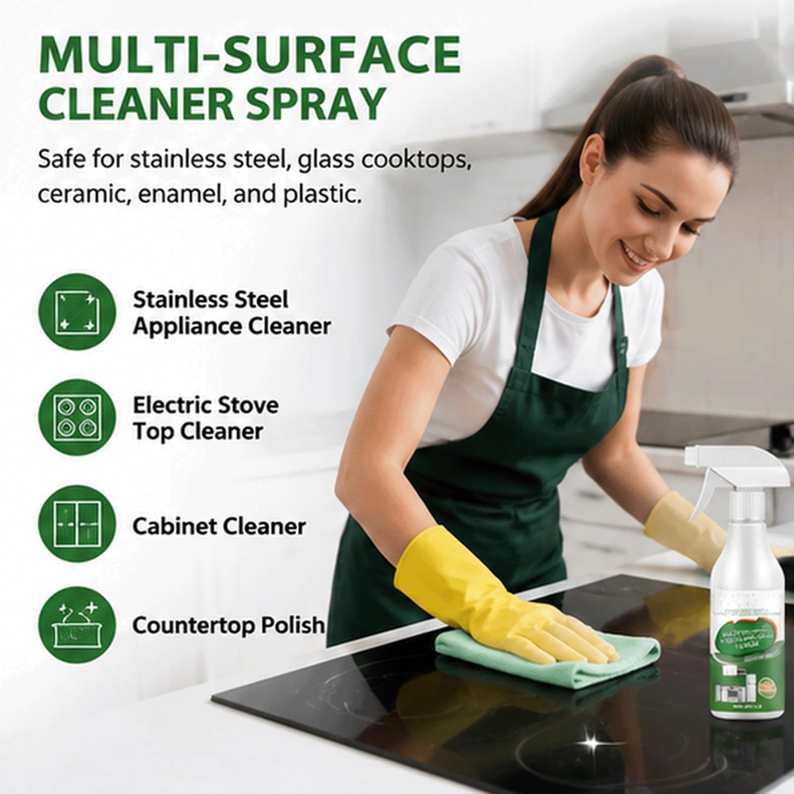 Wielozadaniowy środek do czyszczenia urządzeń kuchennych bez szorowania Spray-Heavy Duty Grease Remover, środek do czyszczenia powierzchni Kuchnia Uniwersalny środek do usuwania (5 szt)