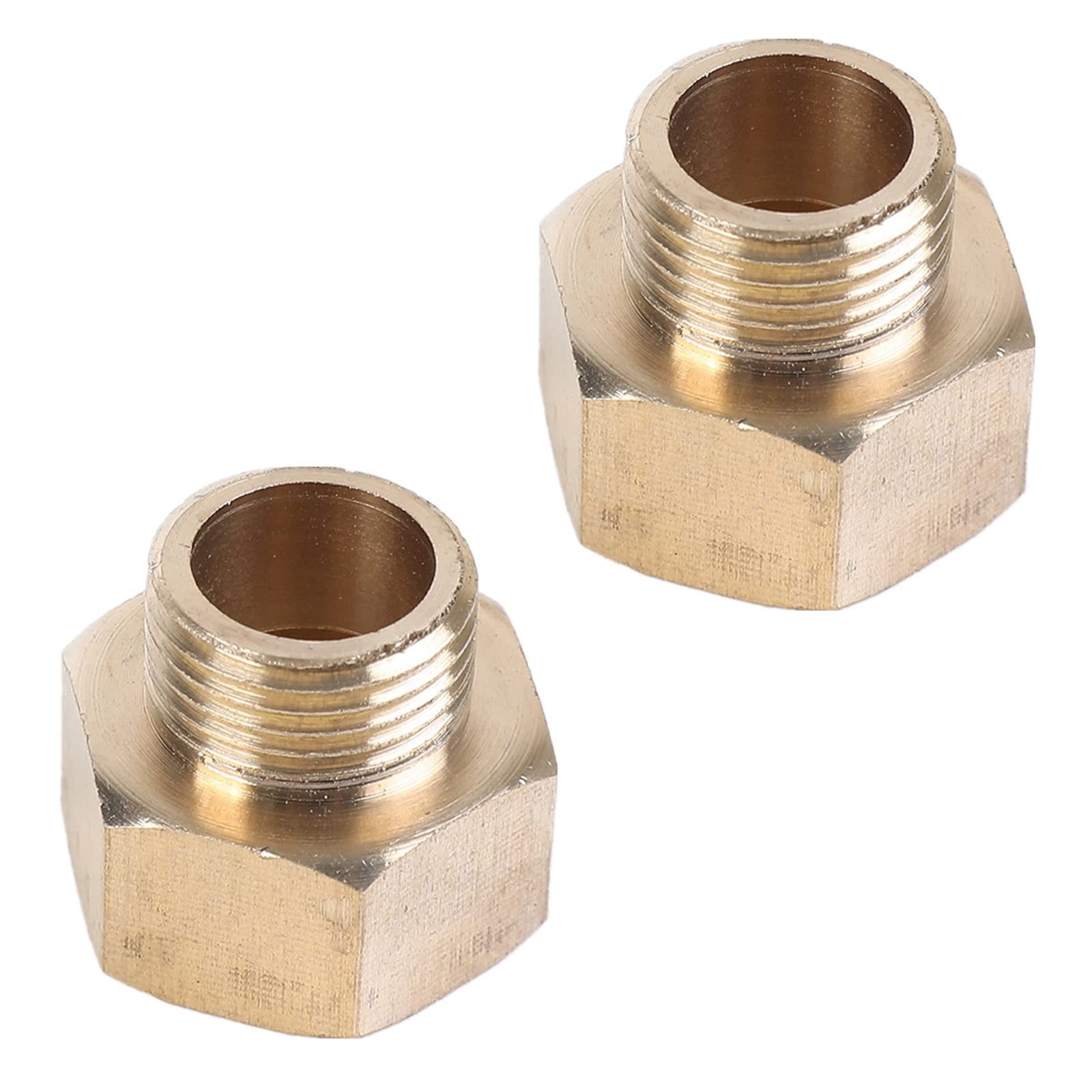 Adaptador de latón 1/2 h a 3/8 m con rosca BSP para tuberías de agua y gas