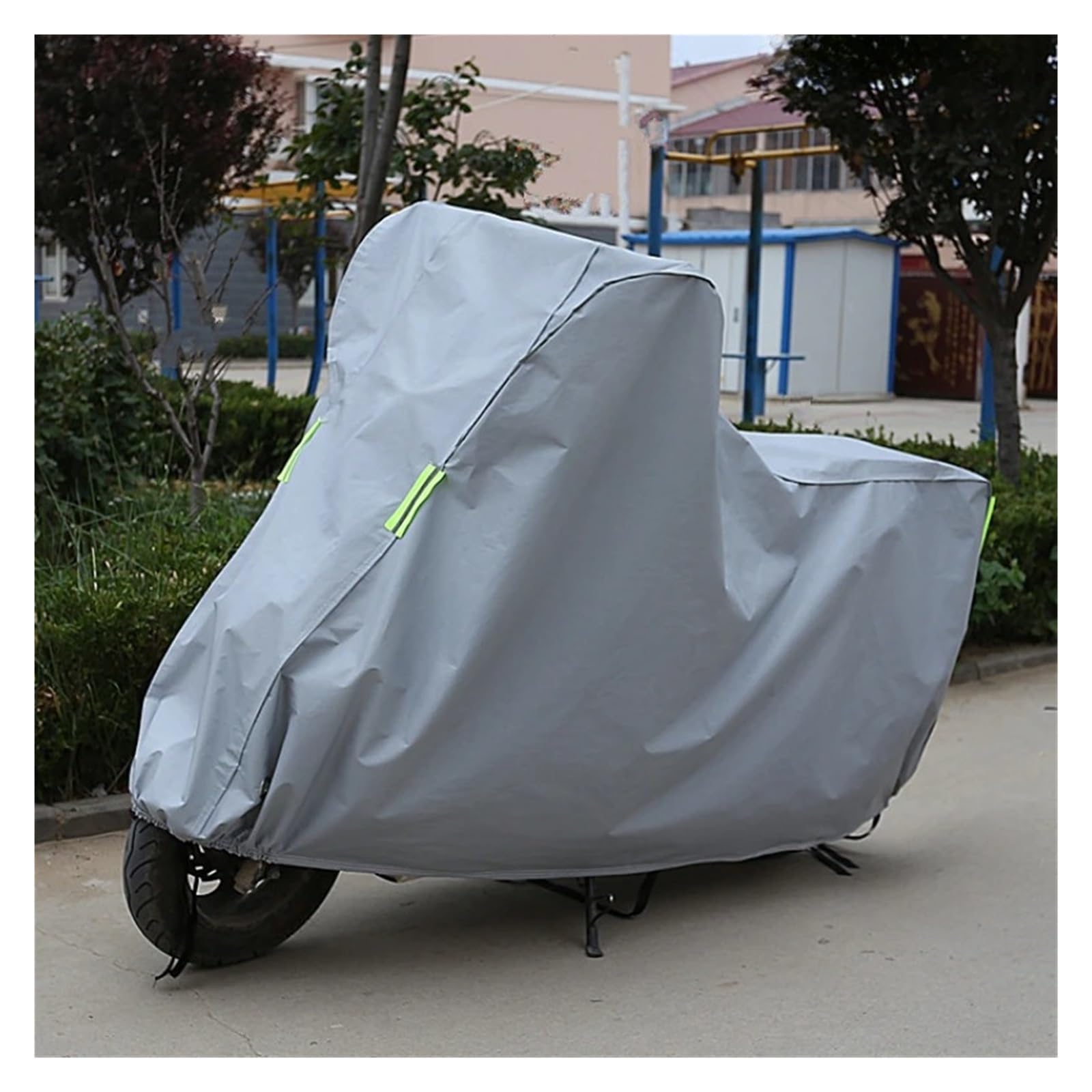Funda para Moto Scooter para Ropa De Motocicleta Protector Solar Cubierta Tela para Lluvia Pedal Bicicleta Eléctrica Grande General Engrosada(Blue)