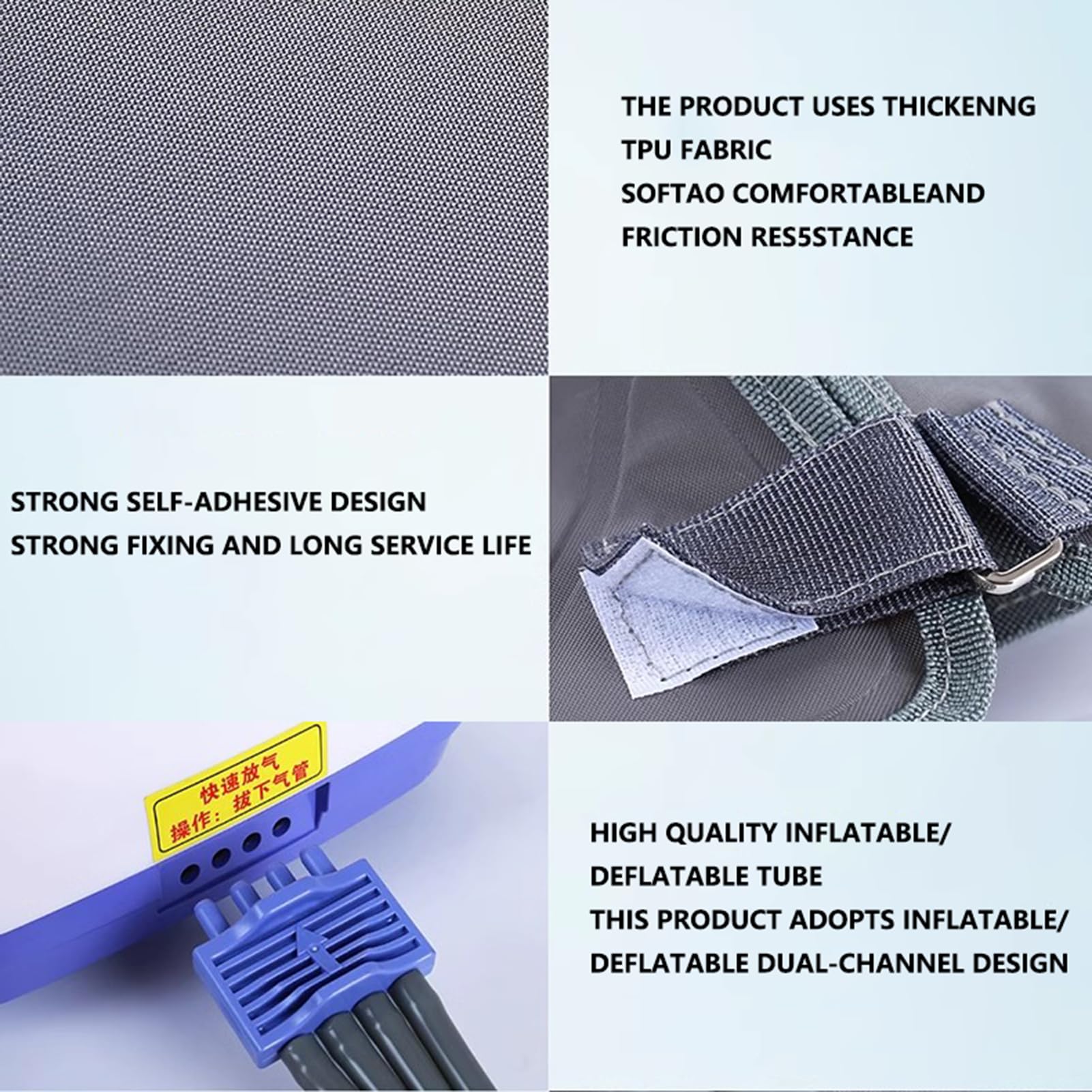 Massaggiatore a Compressione d'Aria per Gambe per Gambe E Piede Macchina per Massaggio a Compressione d'Aria per Massaggio Circolatorio di Polpacci E Piedi con 4/6 Cuscini d'Aria