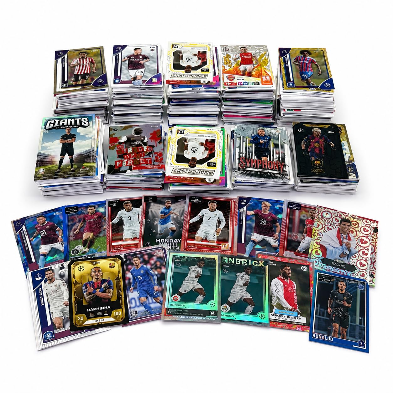 50 Assorted Premium Football Trading Cards – Mixed Seasons & Collections