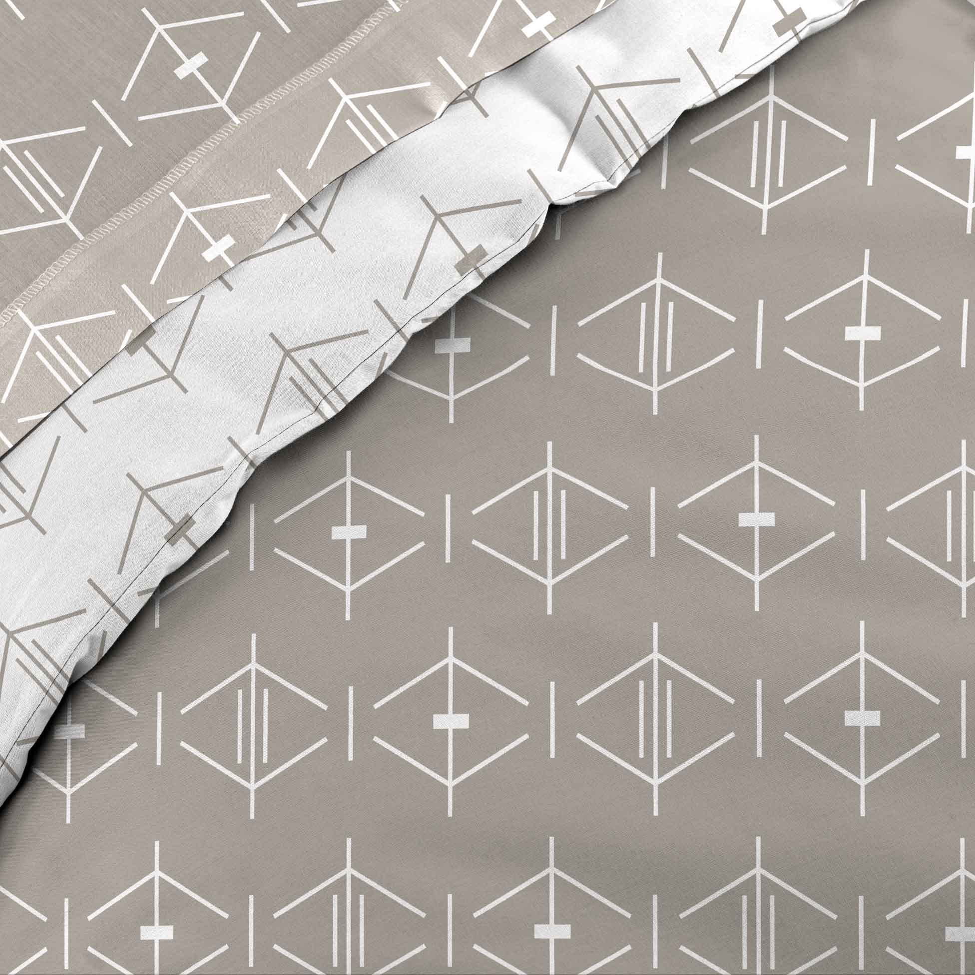 douceur d'intérieur, Duvet Cover (140 x 200 cm) Aristide Naturel, 100% Cotton, Natural - Image 2