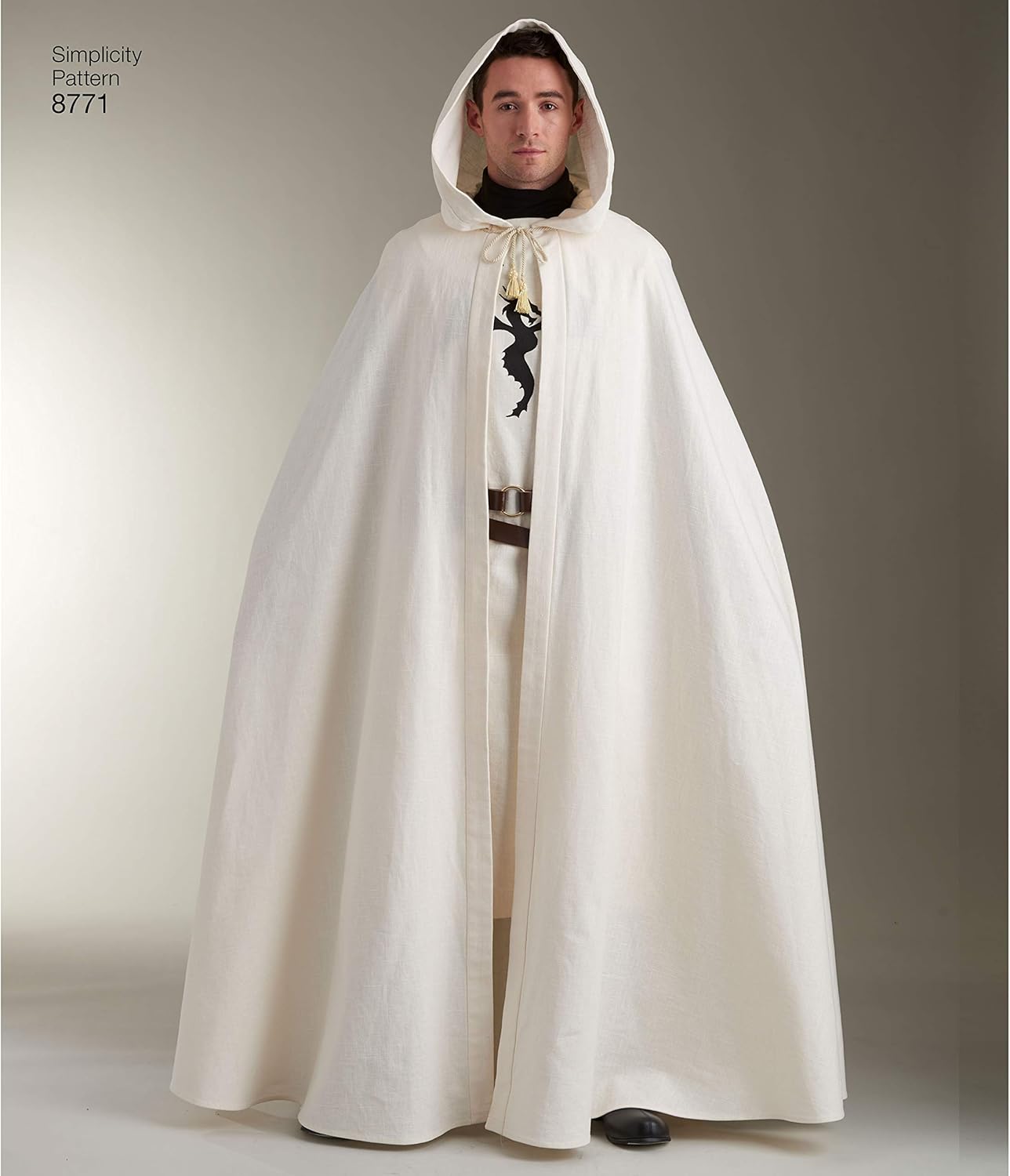 Simplicity 8771 Unisex Cape and Tabard Cosplay and Ren Faire Costume Sewing Pattern, 5 Pieces, One Size