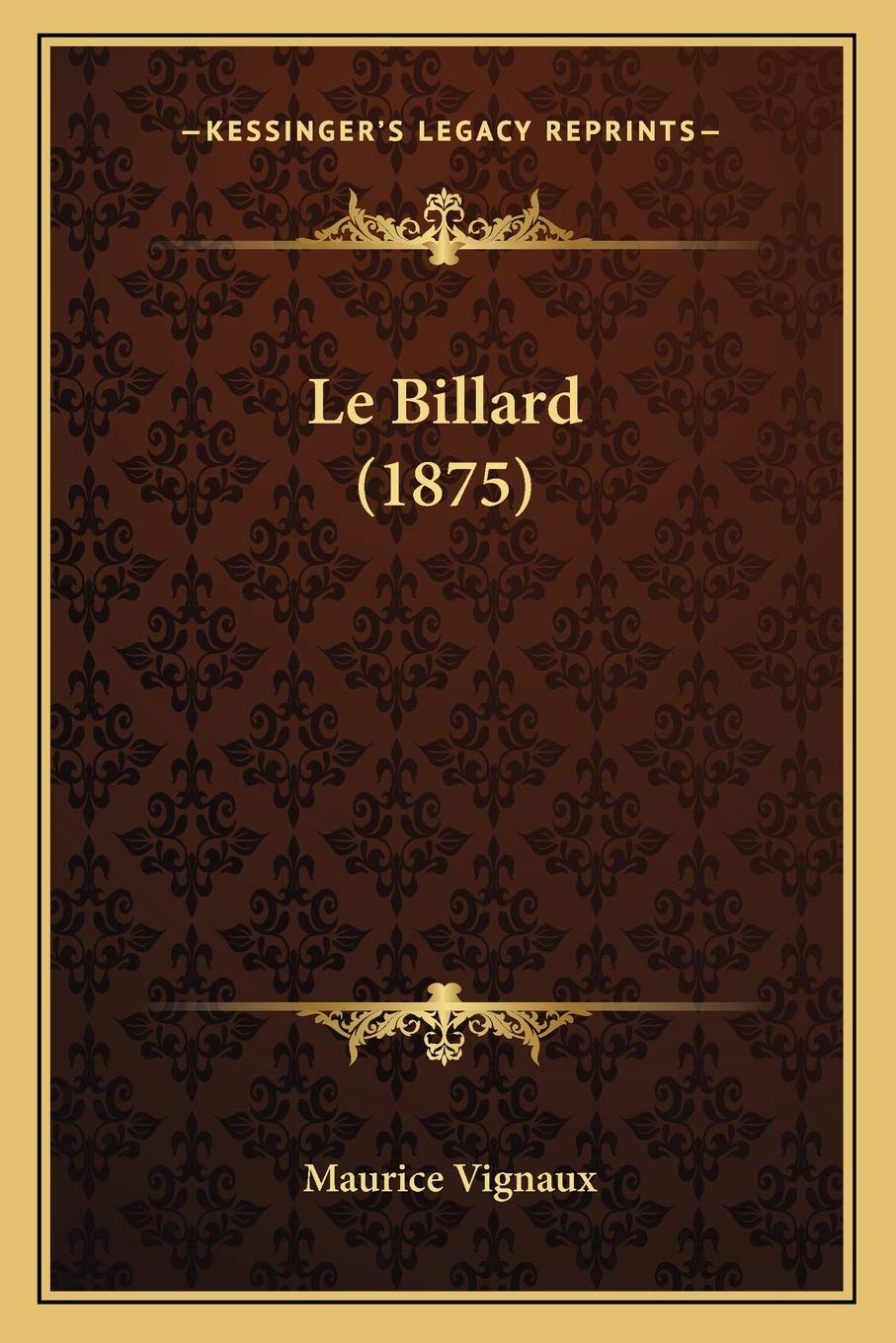 Le Billard (1875) (French Edition)