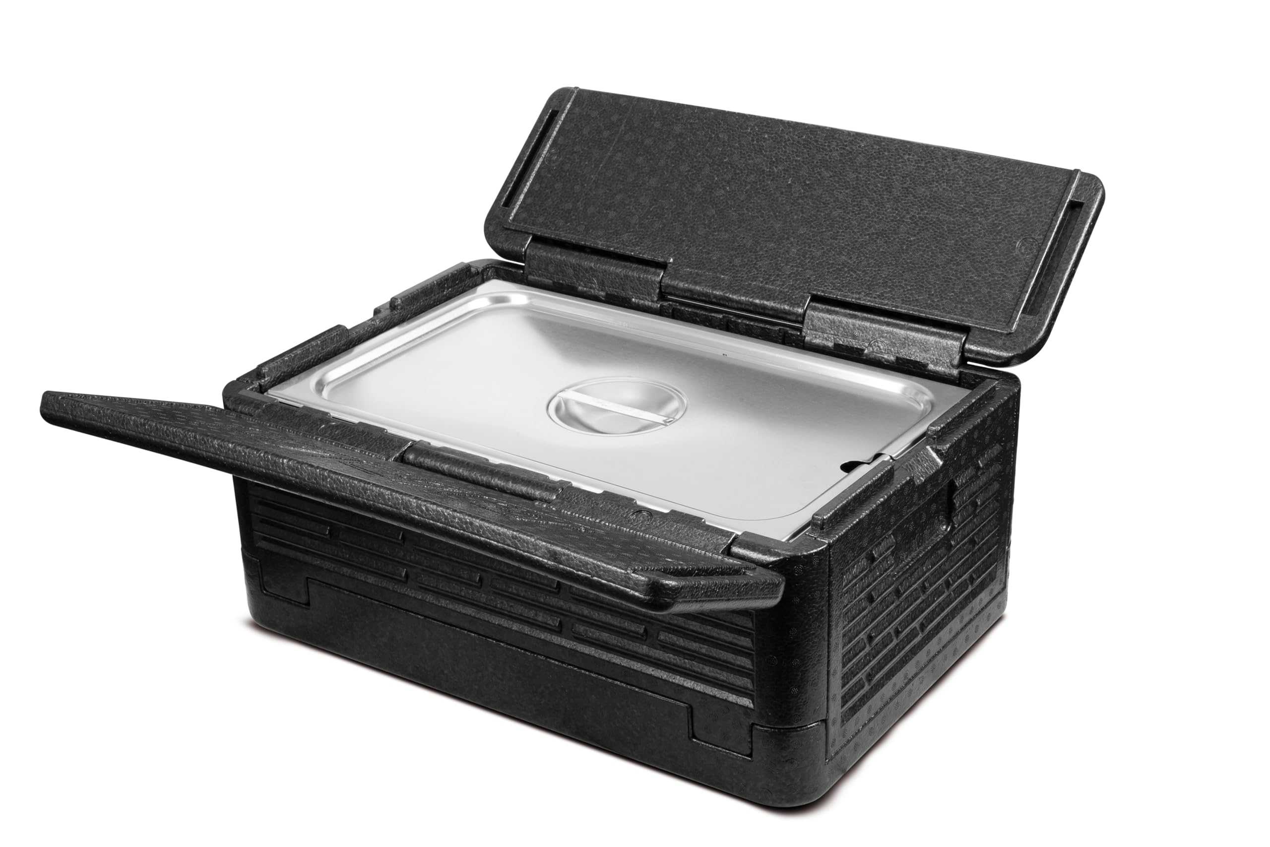 MBH - Caja isotérmica para el Transporte de Alimentos para hostelería. Caja Plegable mantenedora de Temperatura para bandejas gastronorm GN 1/1 para Catering y restauración.
