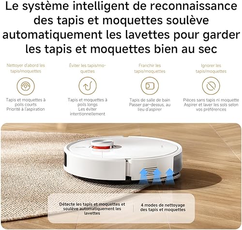 Xiaomi Robot Vacuum S40 Pro, Smart Robotic Vacuum and Mop, Auto-Extending Side Brushes, 15000Pa Suction, Hard Floor & Carpet, Remote Control via App - 9