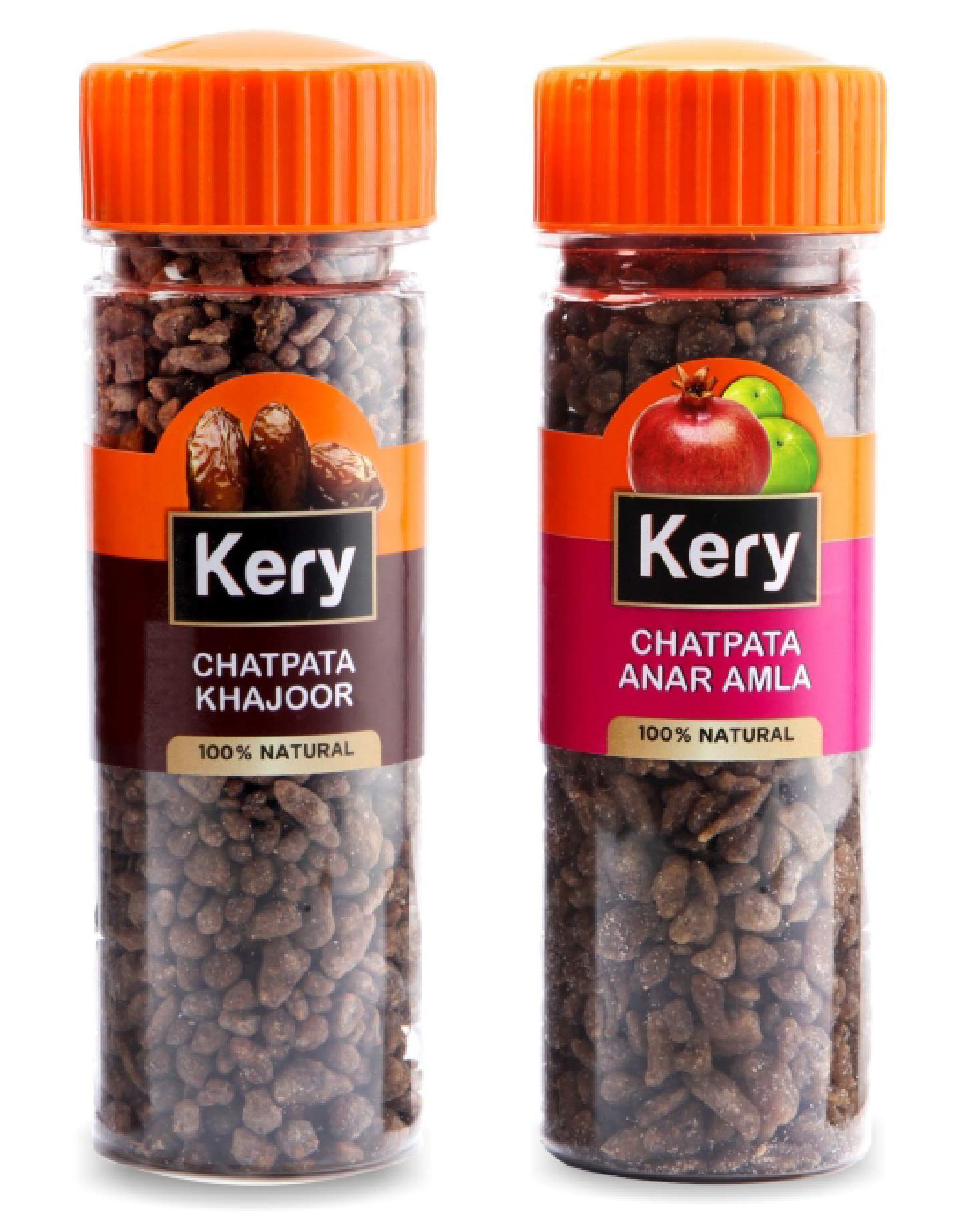 Kery Chatpata Khajoor & Chatpata Anar Amla Mukhwas Mouthfreshener, 2 Bottles, 250g