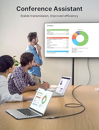 Miniatura 5 de JSAUX Adaptador USB C a HDMI, adaptador USB tipo C 4K a HDMI hembra compatible con Thunderbolt 3 para iPhone 15 Pro, MacBook ProAir, Surface,