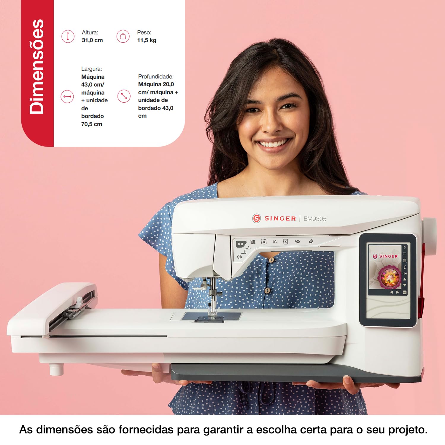 SINGER EM9305 - BORDADORA con software Creativate gold de regalo. CucireOnline