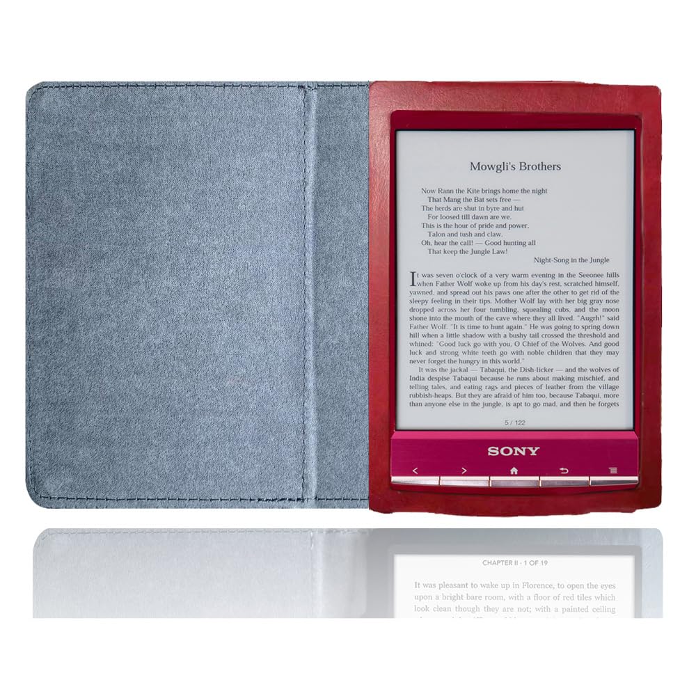 Custodia In PU Premium Per Sony PRS-T2 – Folio Con Chiusura Magnetica, Antiurto, Marrone - 2