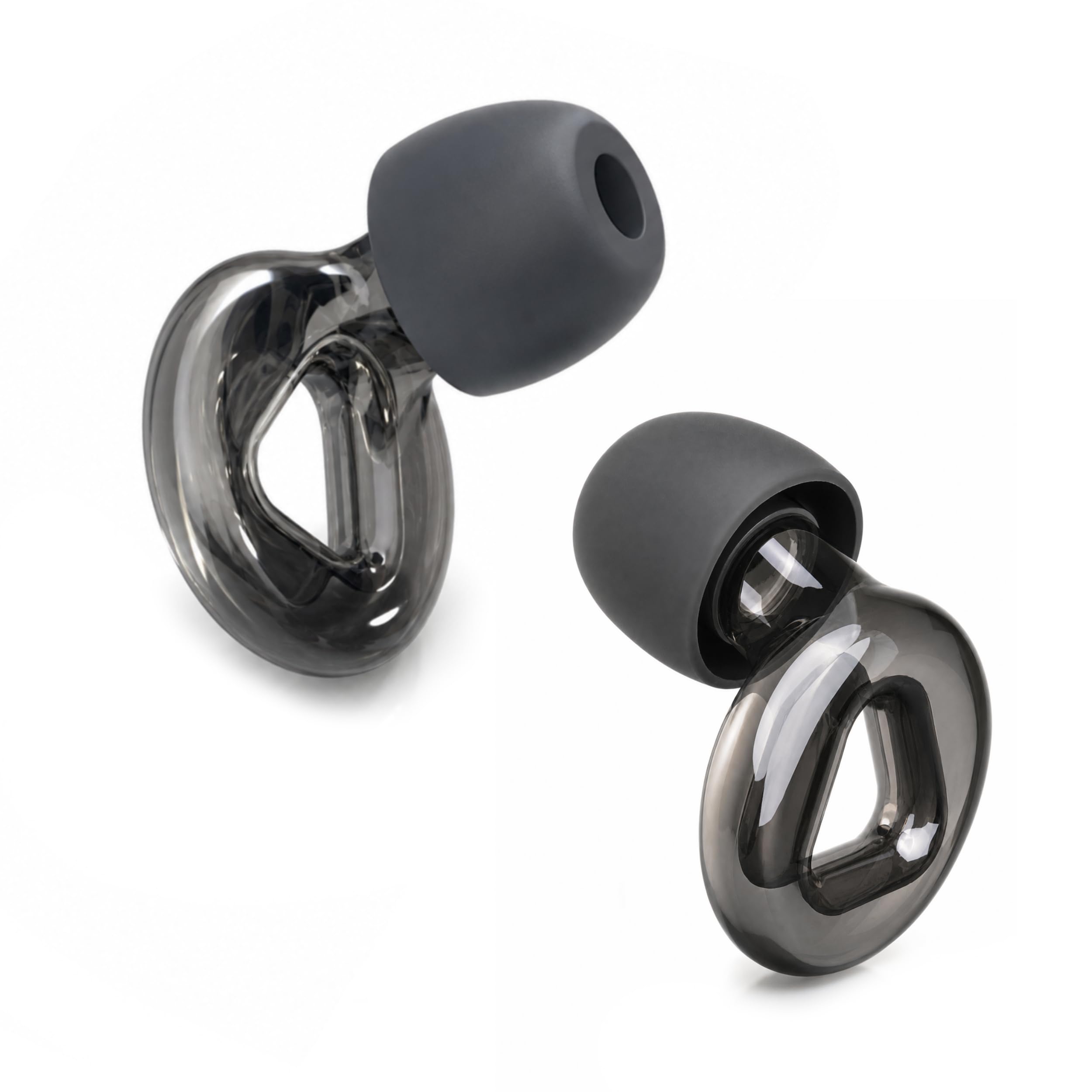 MOOD Tapones para los oídos: Reducción del ruido de 38 dB (SNR) - Para concentración, motos, fábricas, alta sensibilidad al ruido - Marca española con diseño exclusivo - Pro Onyx