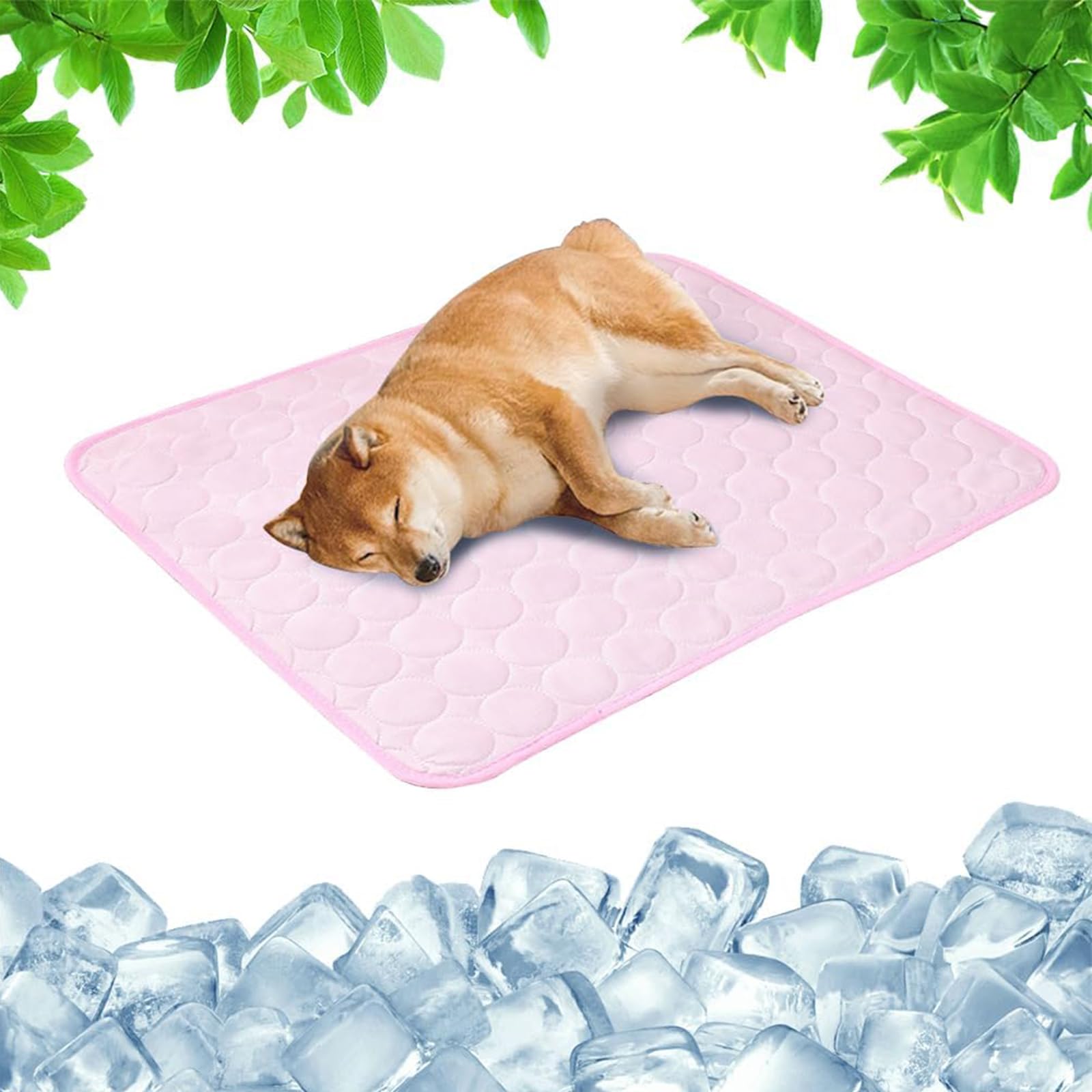 Tappetino refrigerante per cani, XS-XL, coperta refrigerante per cani, diverse misure, tappetino rinfrescante per cani, tappetino rinfrescante per cani, lavabile per animali domestici (rosa