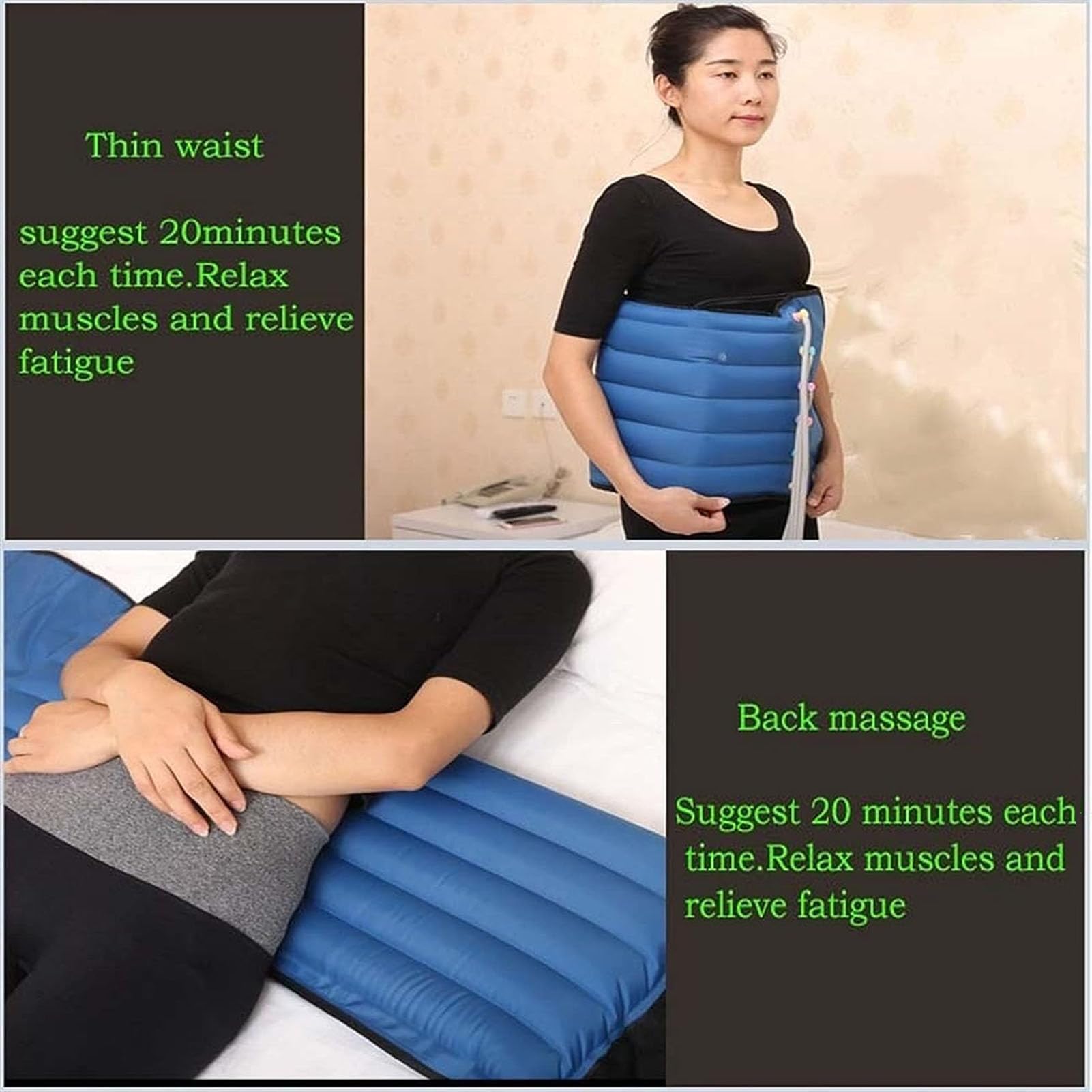 Máquina de masaje de piernas por compresión de aire de 6 cavidades, botas de presoterapia para linfedema, circulación, relajación y alivio del dolor, instrumento profesional para relajación de cu