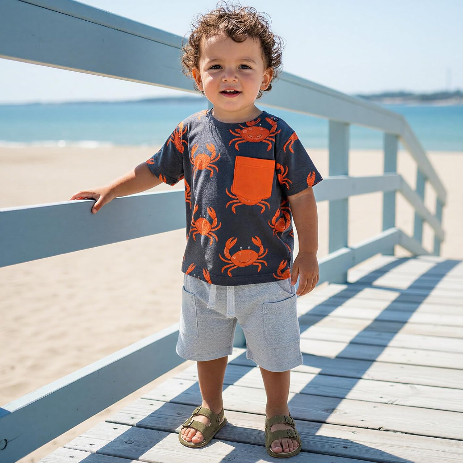 CENCIRILY Infant Baby Boys Girls Summer Beach Sandals Anti-slip Rubber Soft Sole Lightweight Breathable Athletic Toddler First Walking Shoes