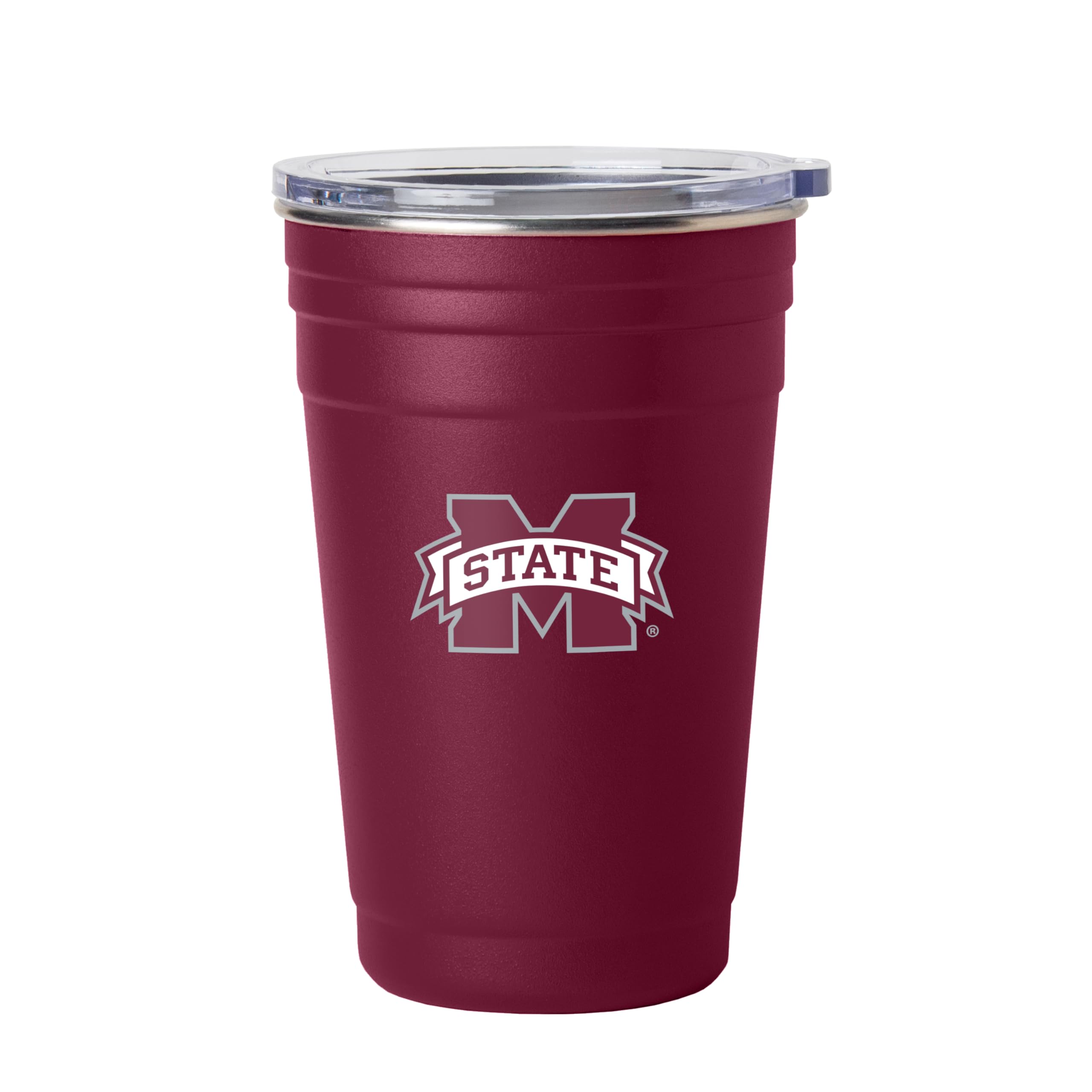 Logo Brands NCAA 22 oz Stainless Steel Tailgate Cup -Double Wall Vacuum-Sealed Durable For Hot &amp; Cold Drinks, Perfect for Gameday &amp; Tailgating