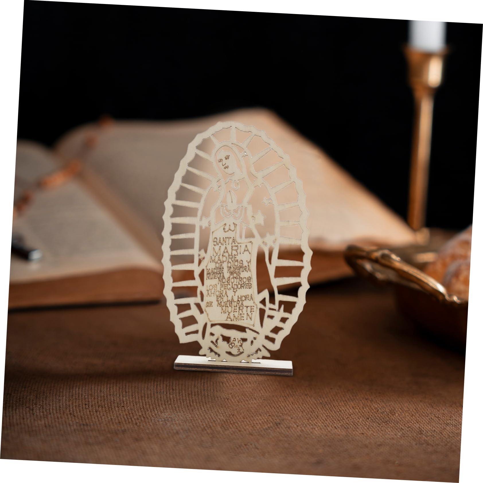 16stücke Teiliges Holz-taufe Tischmittelstück Für Katholische Feierlichkeiten Elegante Religiöse Dekoration Für Tauffeiern Und Hochzeiten Langlebig Und Kunstvoll Gestaltet