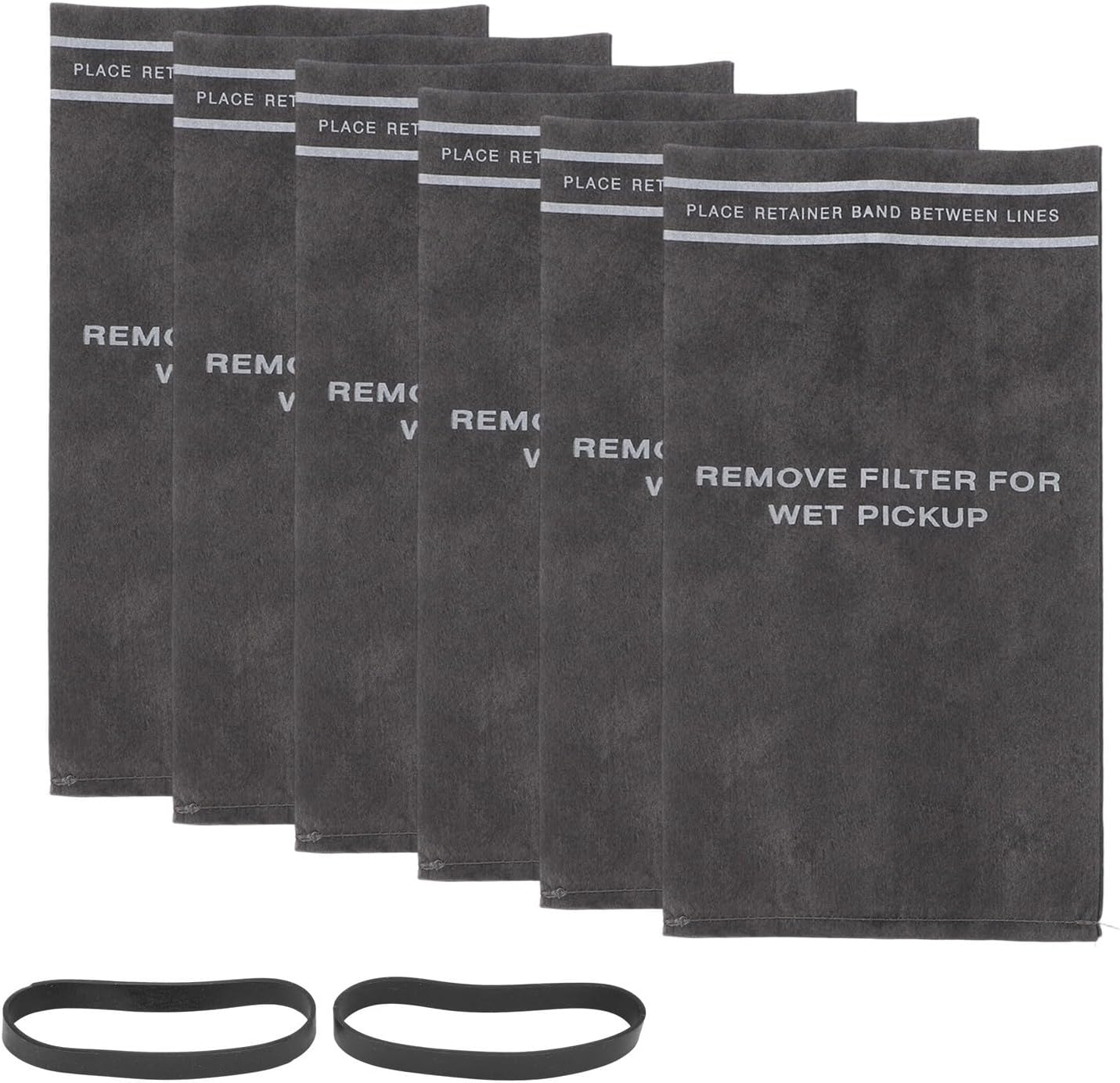 Replacement Wet/Dry Filter Bag for WS01025F2, Compatible with For MultiFit VF2000 2.- Gallon Shop Vacuums, Includes Mounting Band, Fits Workshop and For Craftsman Models