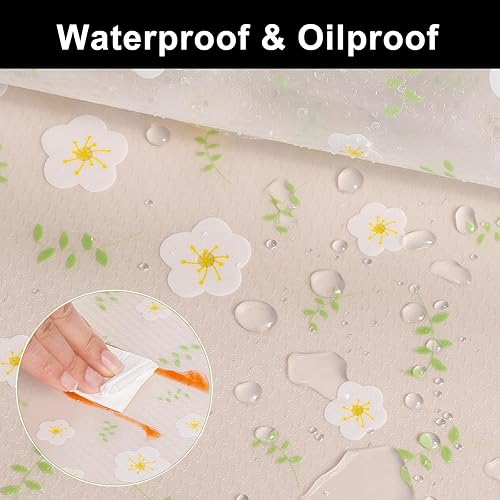 Miniatura 7 de Cooyes Revestimiento de cajón y estante para armarios de cocina no adhesivo, extra largo de 11.8 x 236 pulgadas, antideslizante, lavable, forros