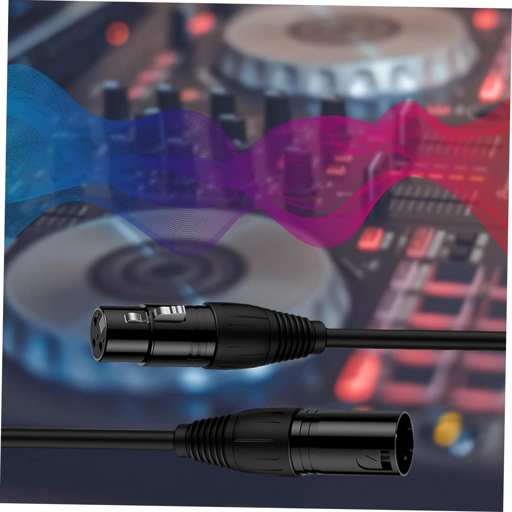 IMIKEYA Lot de 8 Câbles Dmx 3 Broches Légers et Robustes Stable pour Éclairage de Scène et Matériel Audio Professionnel