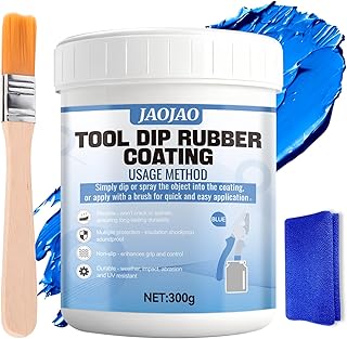 JAOJAO 10.6OZ Tool Handle Dip Coating, Plastic Dip Blue Liquid Rubber Peelable Insulation Non-Slip Protection for Tools, Pliers, Wrenches