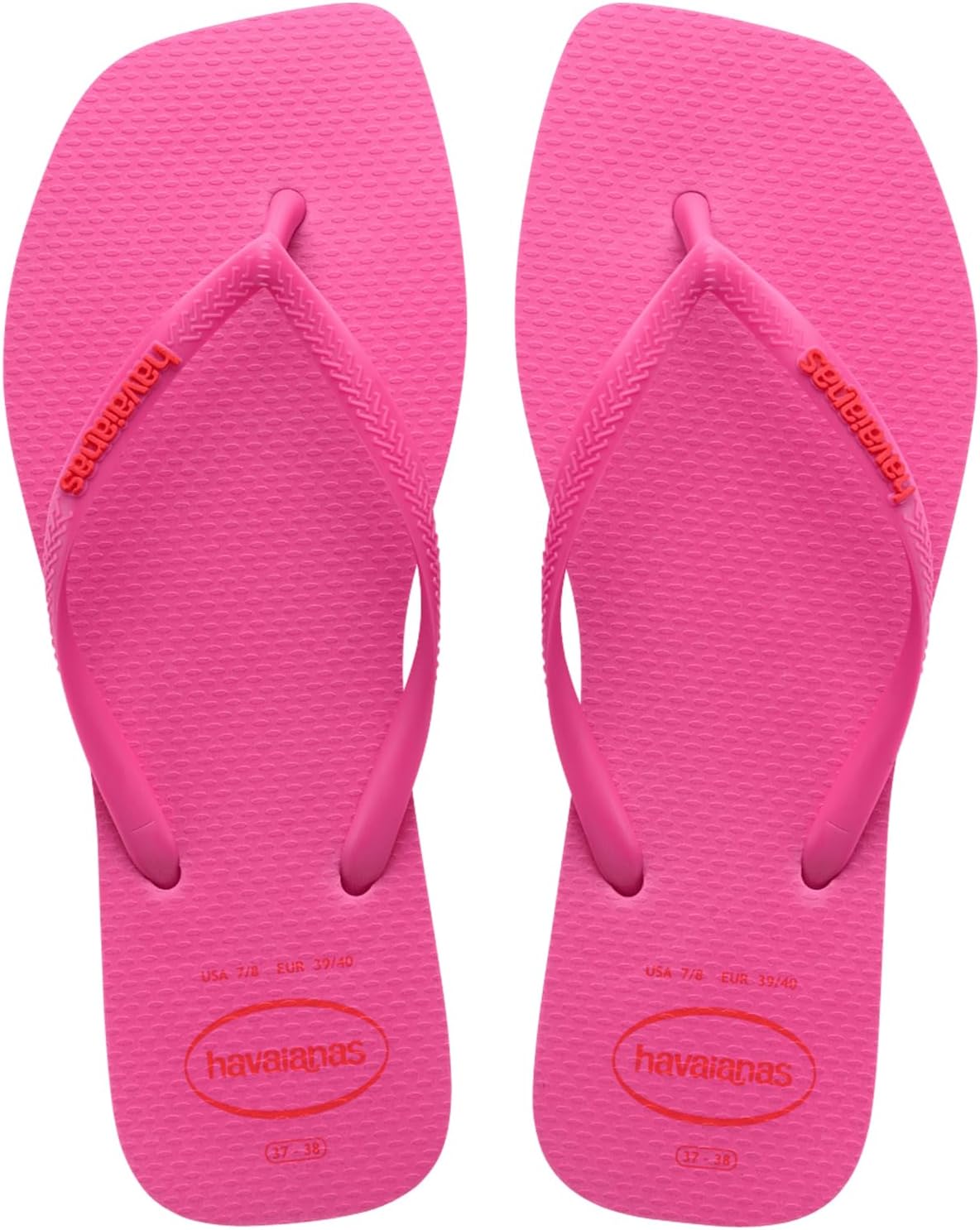 Havaianas Women's Slim Square Logo Pop Up Flip Flops
