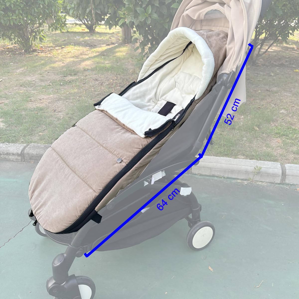 Uniwersalny podnóżek do wózka dziecięcego Babyzen YOYO/YOYO2 & Bugaboo, wodoodporny spód z tkaniny, łatwy do czyszczenia, ciepły pokrowiec na stopy do wózków dziecięcych