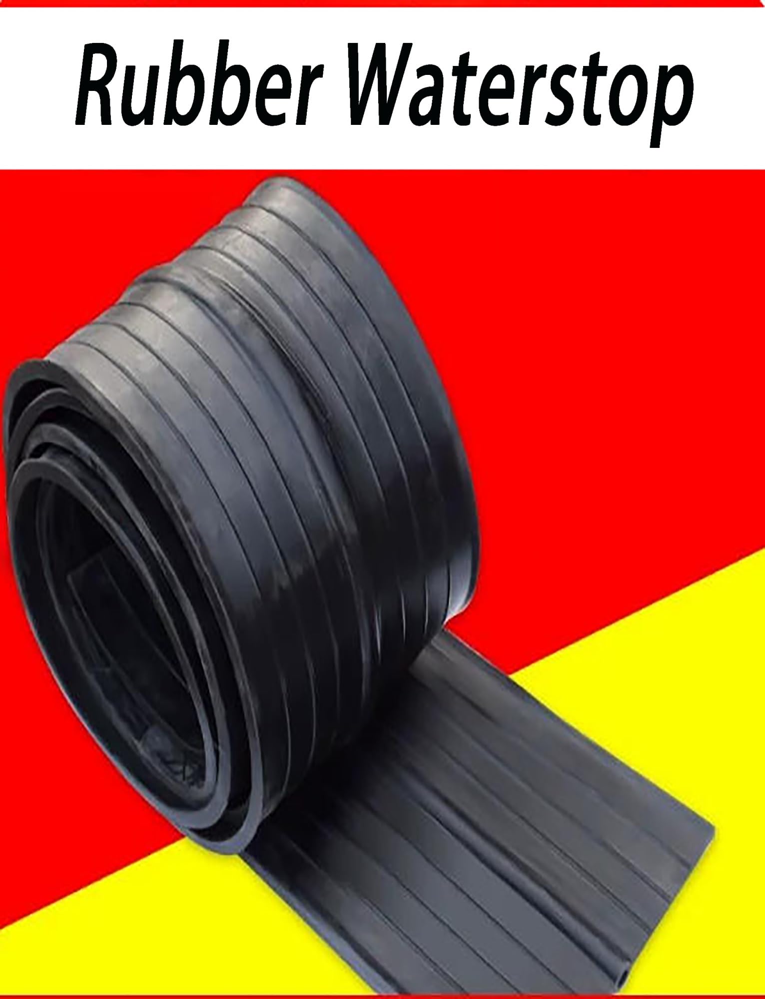Taśma zatrzymująca wodę do połączeń betonowych, tunelu, hydroizolacji piwnicy - typ zewnętrzny żarówki środkowej, 2000 x 35 x 0,8 cm wbudowana