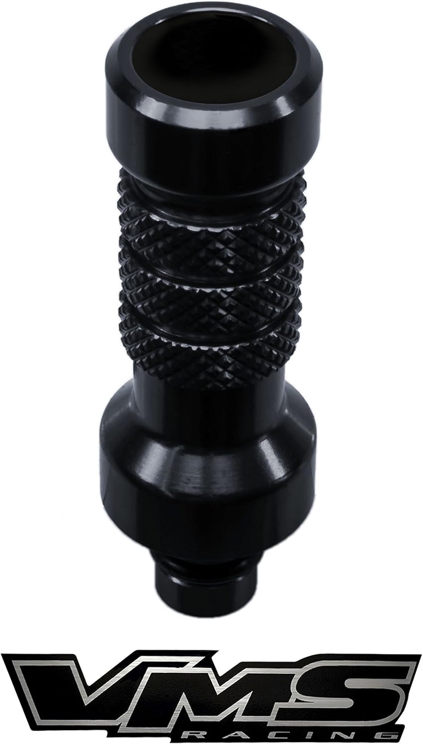 VMS RACING Black Engine Oil Dipstick Handle in Billet Aluminum Compatible with LS1 LS2 LS3 LS4 LS6 LS7 LSA LS9 Engines