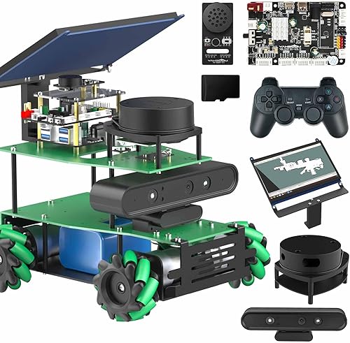 Miniatura 9 de Yahboom ROS2 AI Cámara Robot Chassis Car Kit Python Programación Proyecto de Ingeniería Imagen Profundidad 3D AI Adultos Kits robóticos para