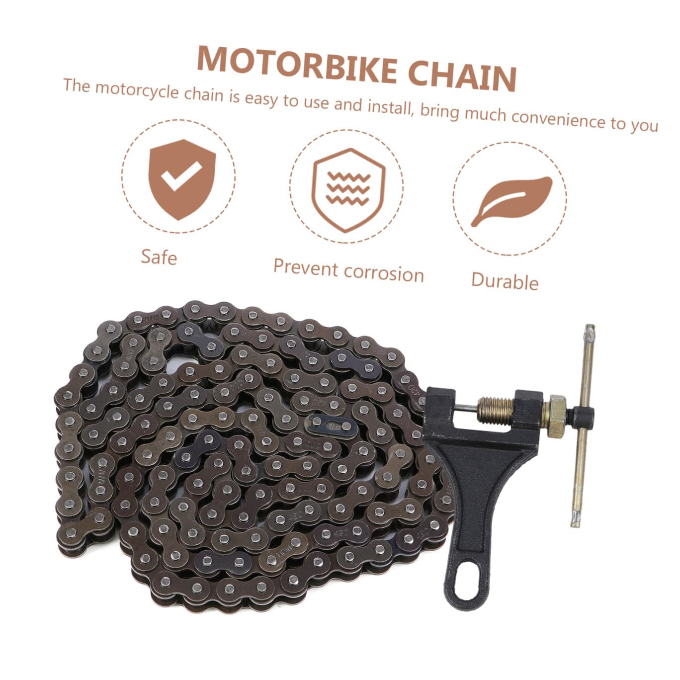 Atv Motorbike Replacement Chain Set with Links And Construction Dirt Bike Chain for Motorbike Parts