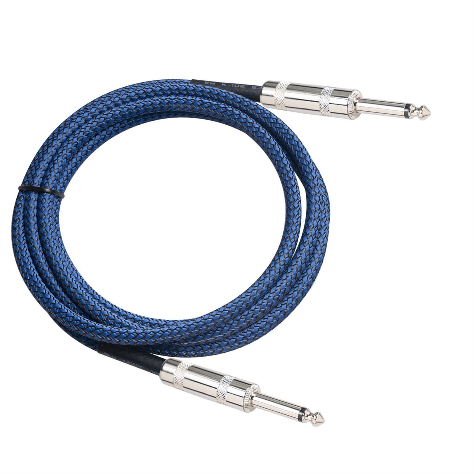 Wtyczka Metalowa Plus Gruby Miedziany Duży Dwużyłowy Kabel Do Gitary Elektrycznej 6,35 Męski Do Męskiego(10m)
