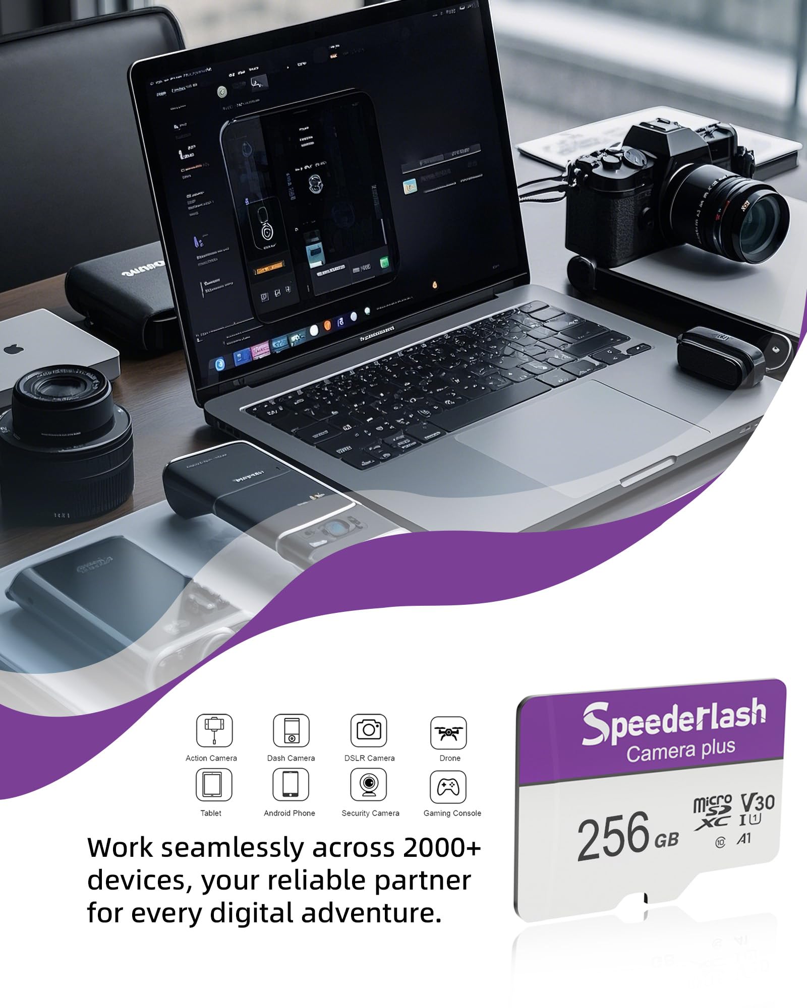 Amazon.com: Micro SDXC Memory Card 256GB-Speederlash Camera Plus