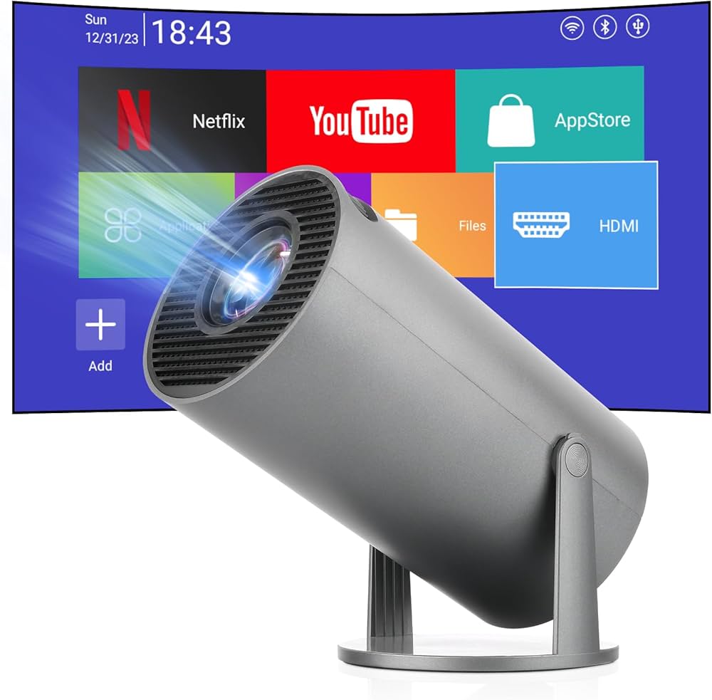 Amazon.com: Mini Portable Projector, 4K 1080P Full HD Supported