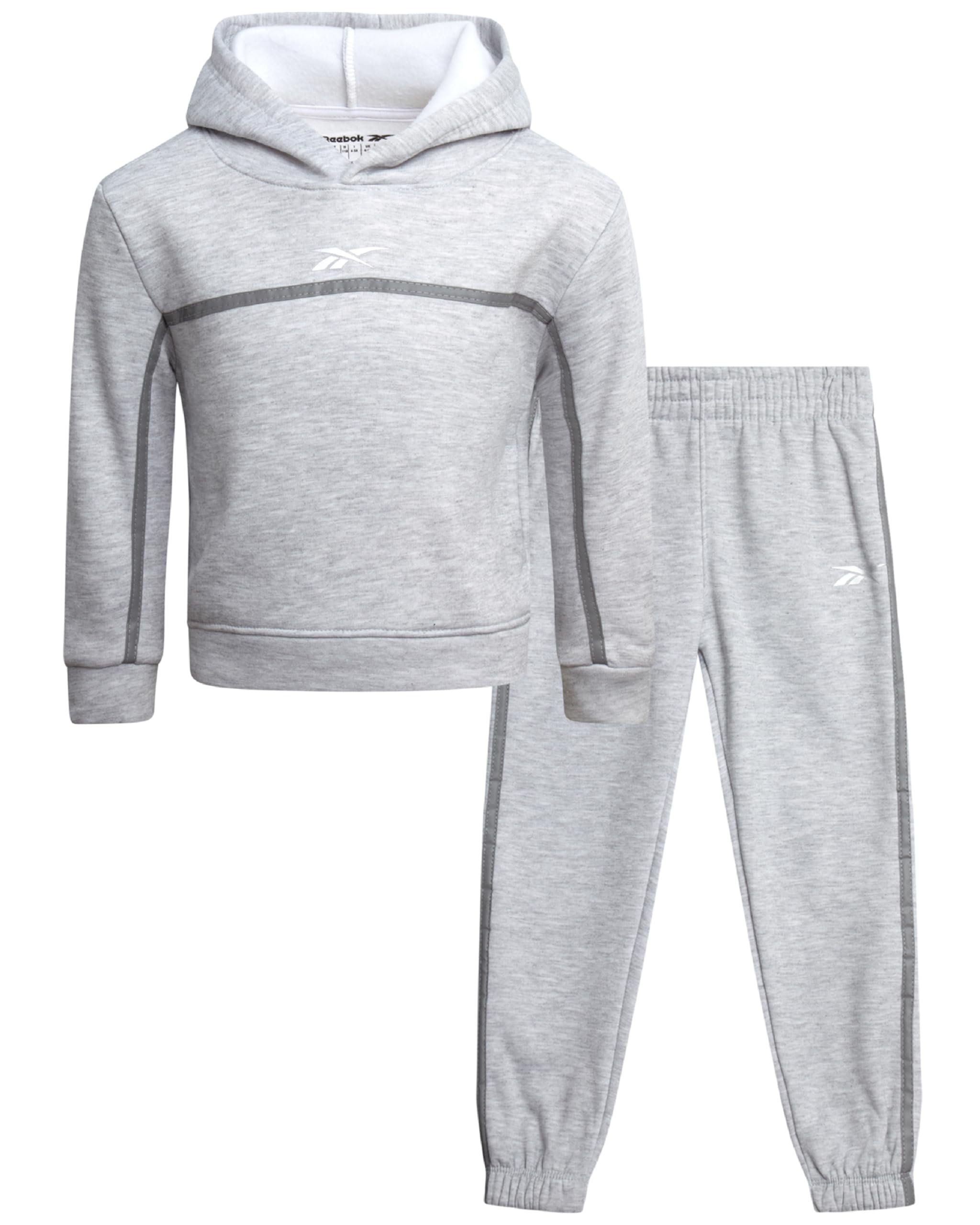 Reebok Toddler Boys Sweatsuit Set 2-Piece Fleece Hoodie &amp; Jogger Sweatpants