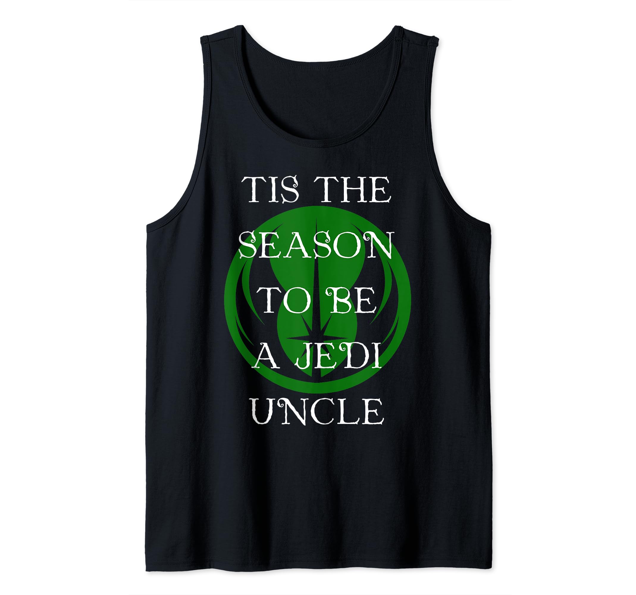 Star Wars Season To Be A Jedi Uncle Christmas Tank Top, Black