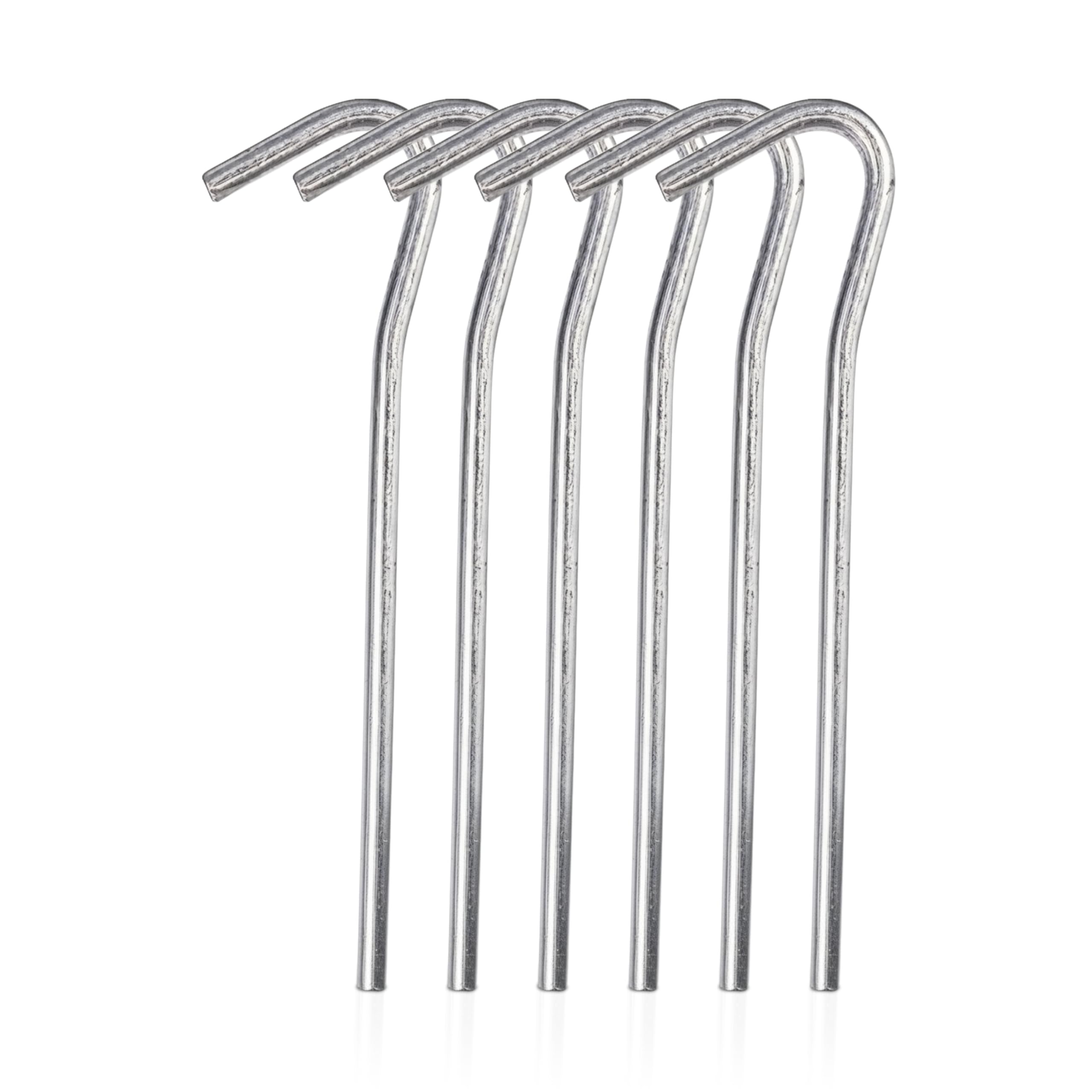 GroundMaster 9" Galvanised Steel Heavy Duty Tent Pegs – Metal Garden Stakes for Camping, Tarpaulin, Gazebos & Outdoor Securing - Multipurpose Sturdy Ground Pegs (Pack of 40)