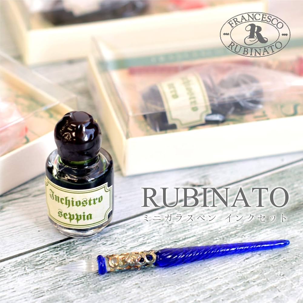 ゆり ガラスペン ほろ酔い うねり 二刀流 ガラスペン BUNGUBOX x Synchronicity