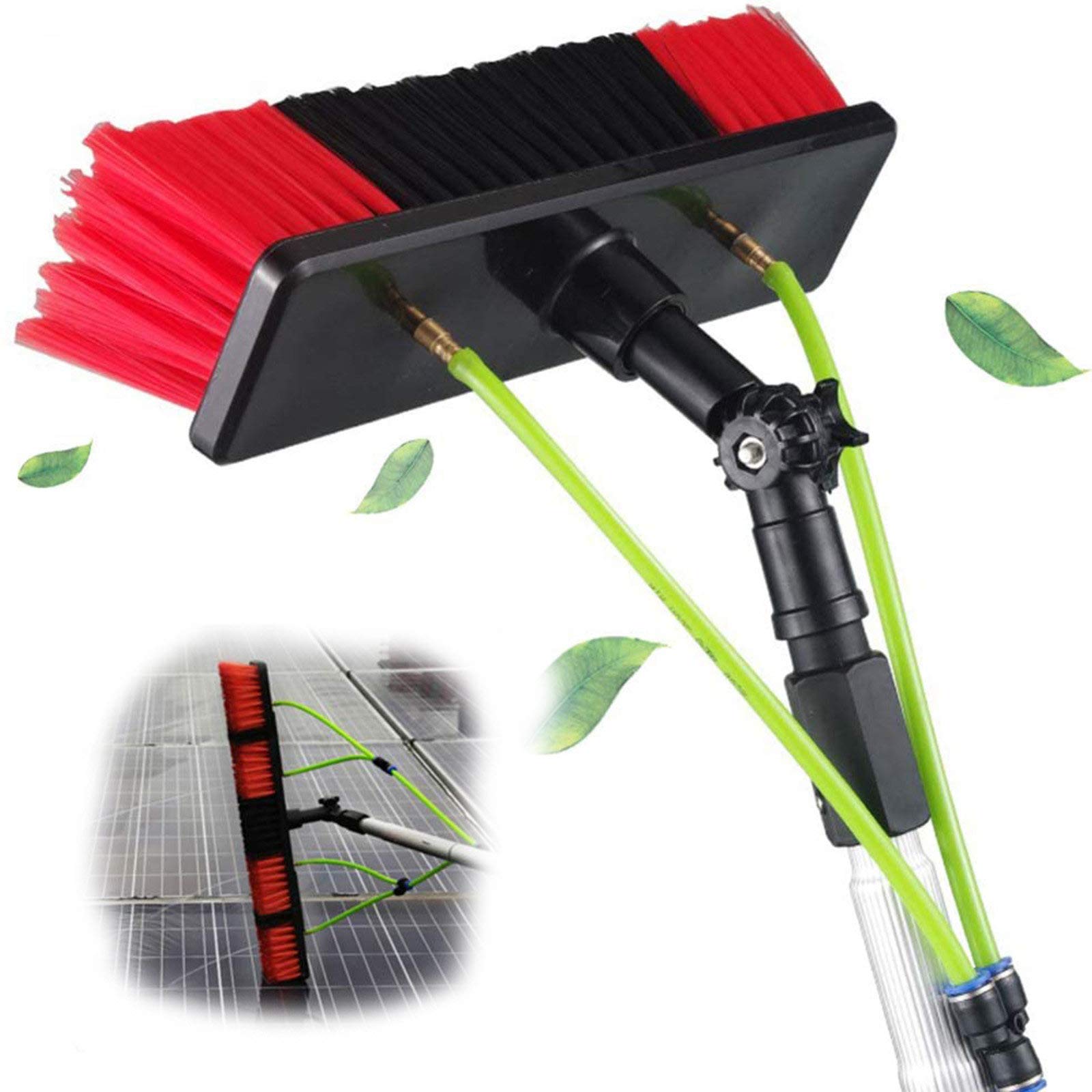 Pulizia Pannelli fotovoltaici Kit Pulizia Pannelli fotovoltaici Spazzola Pannelli fotovoltaici,lavavetri telescopico pulisci vetri,Kit Lavaggio Finestre, Set Lavaggio Attrezzature Kit Pulizi