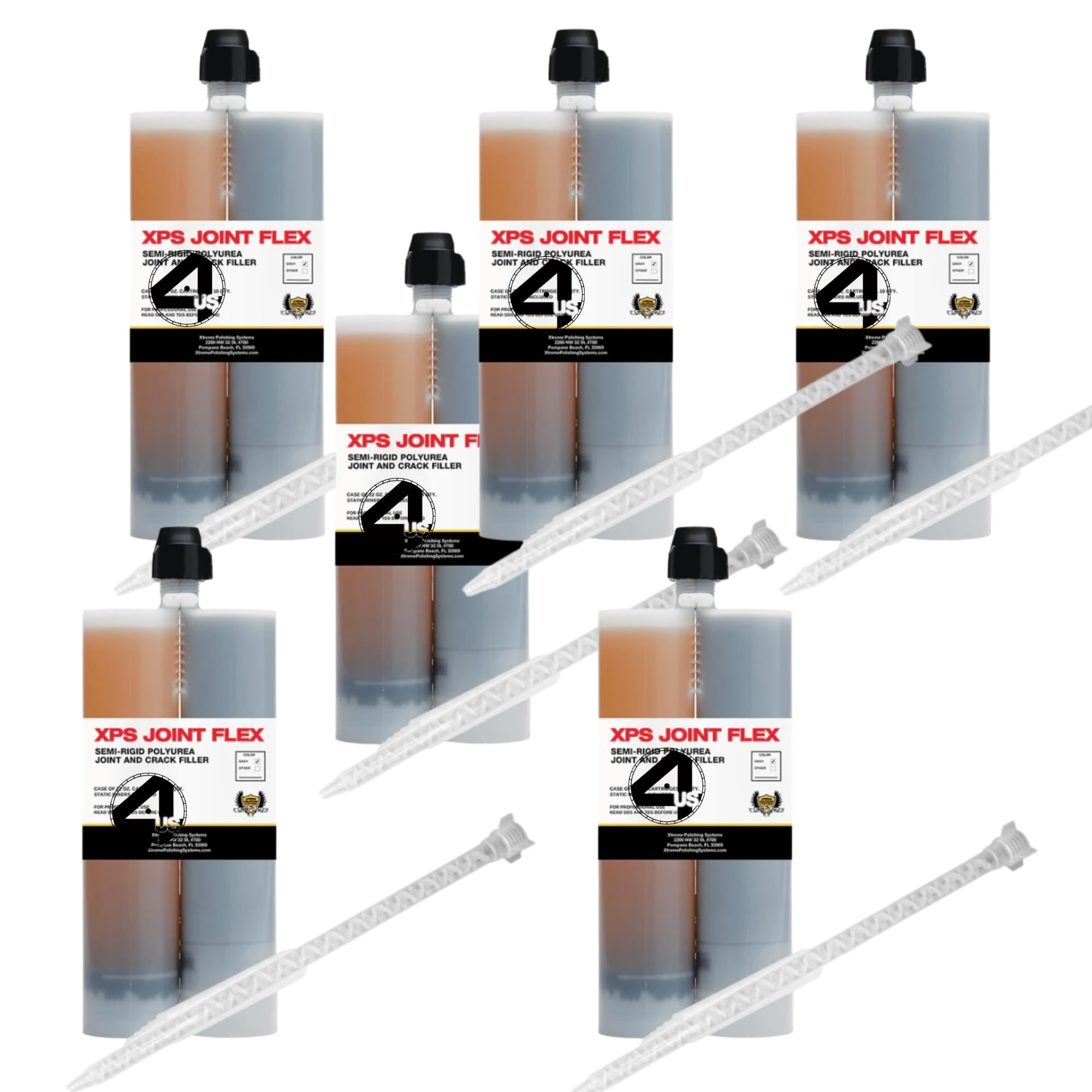 Polyurea Concrete Joint Filler 600ml Standard Gray (6 Pack)