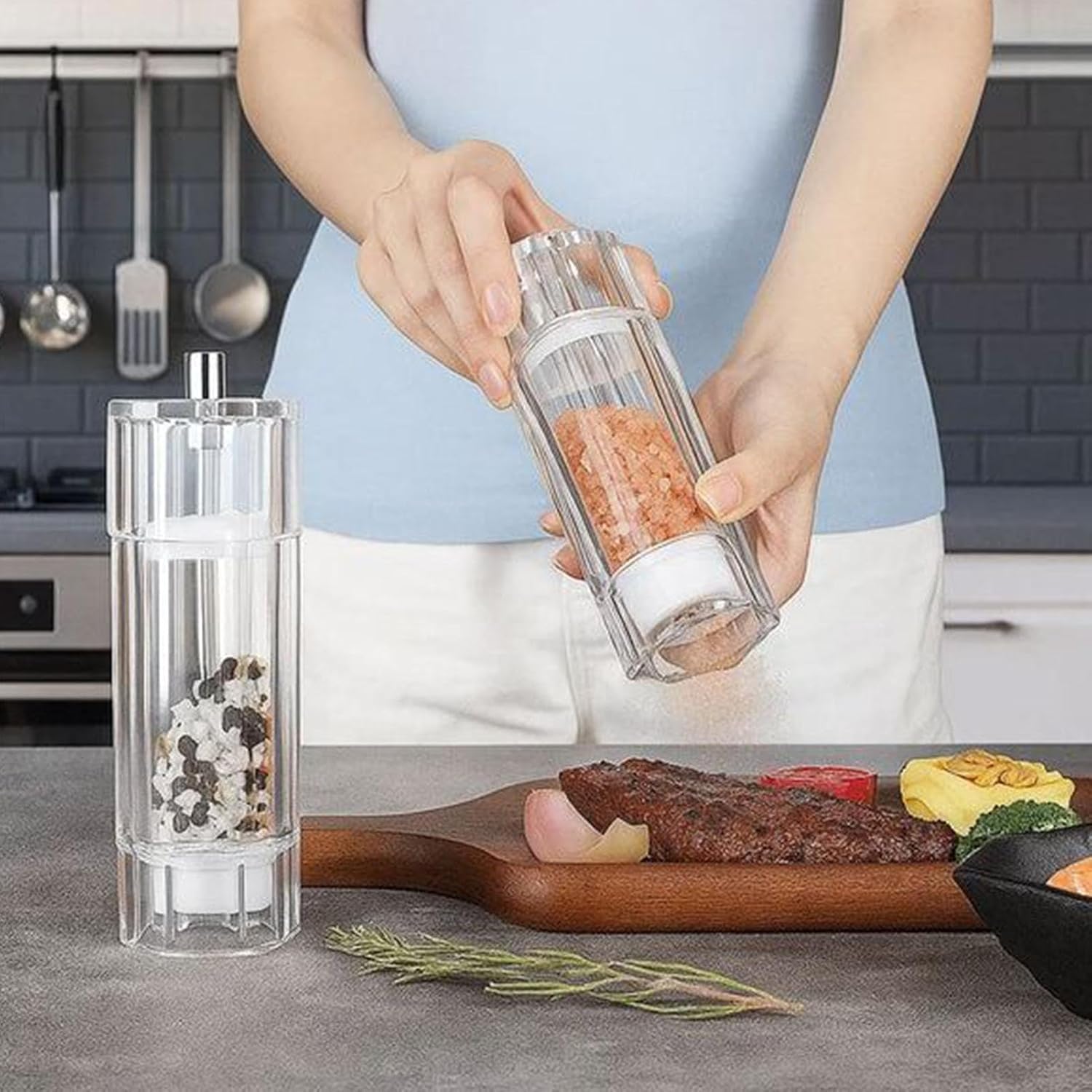 Pepper Grinder Adjustable Salt And Pepper Grinder