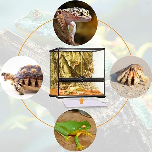 Miniatura 7 de Aiicioo Termostato calentador debajo del tanque, almohadilla térmica de reptiles con control de temperatura, alfombrilla de calor para reptiles